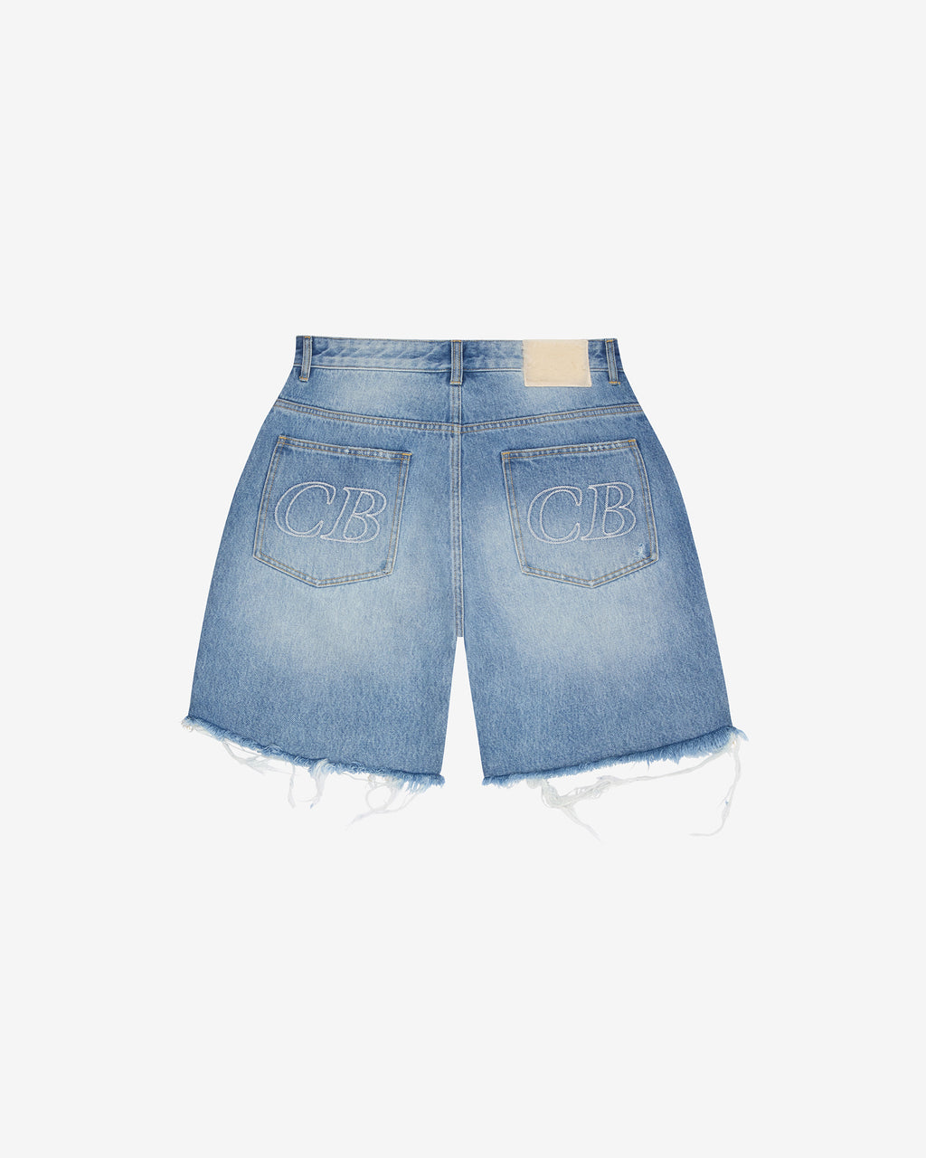 Cole Buxton | Distressed Denim Shorts | Men's | Blue