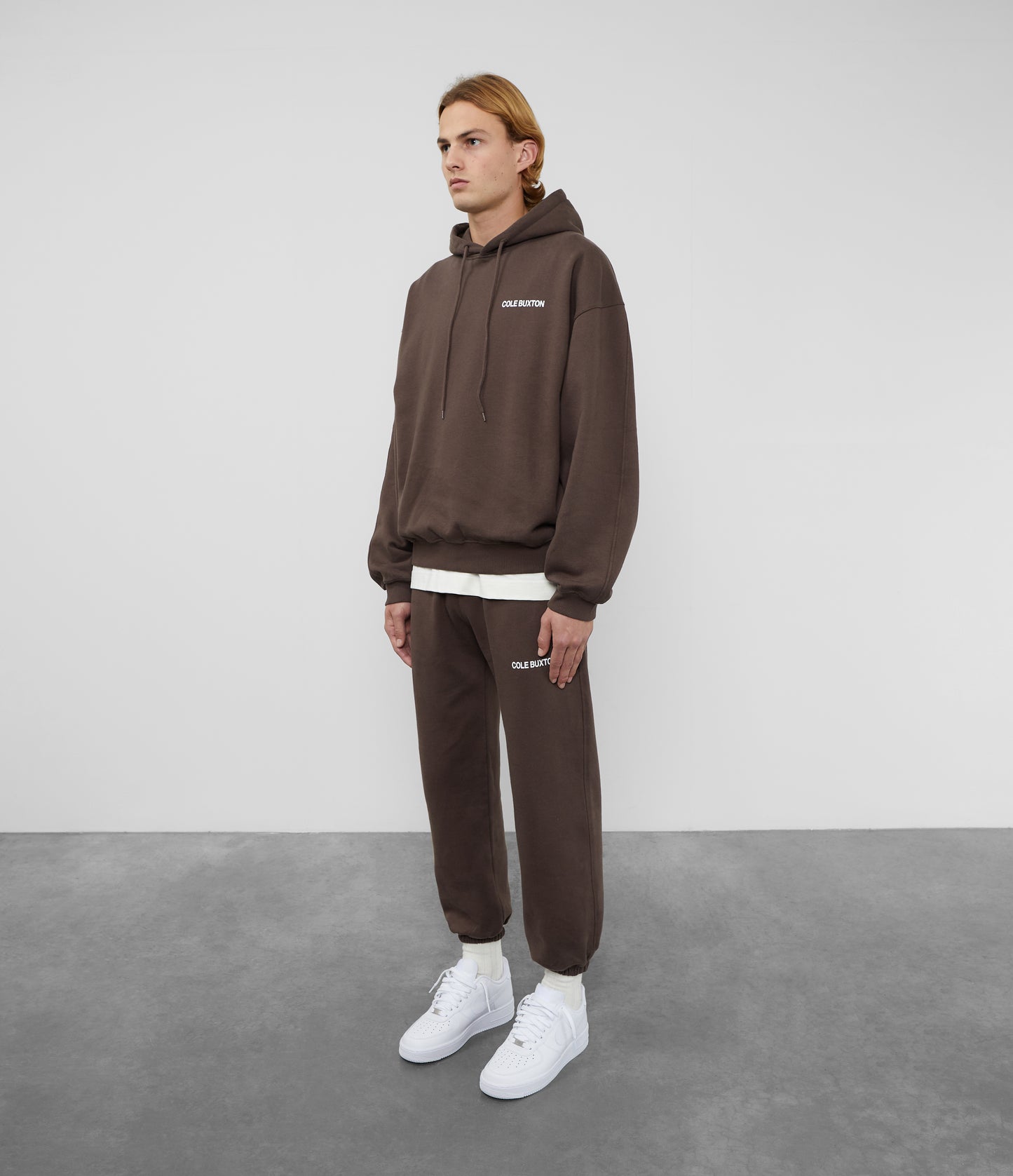 Cole Buxton | Sportswear Hoodie | Mens | Cotton | Brown
