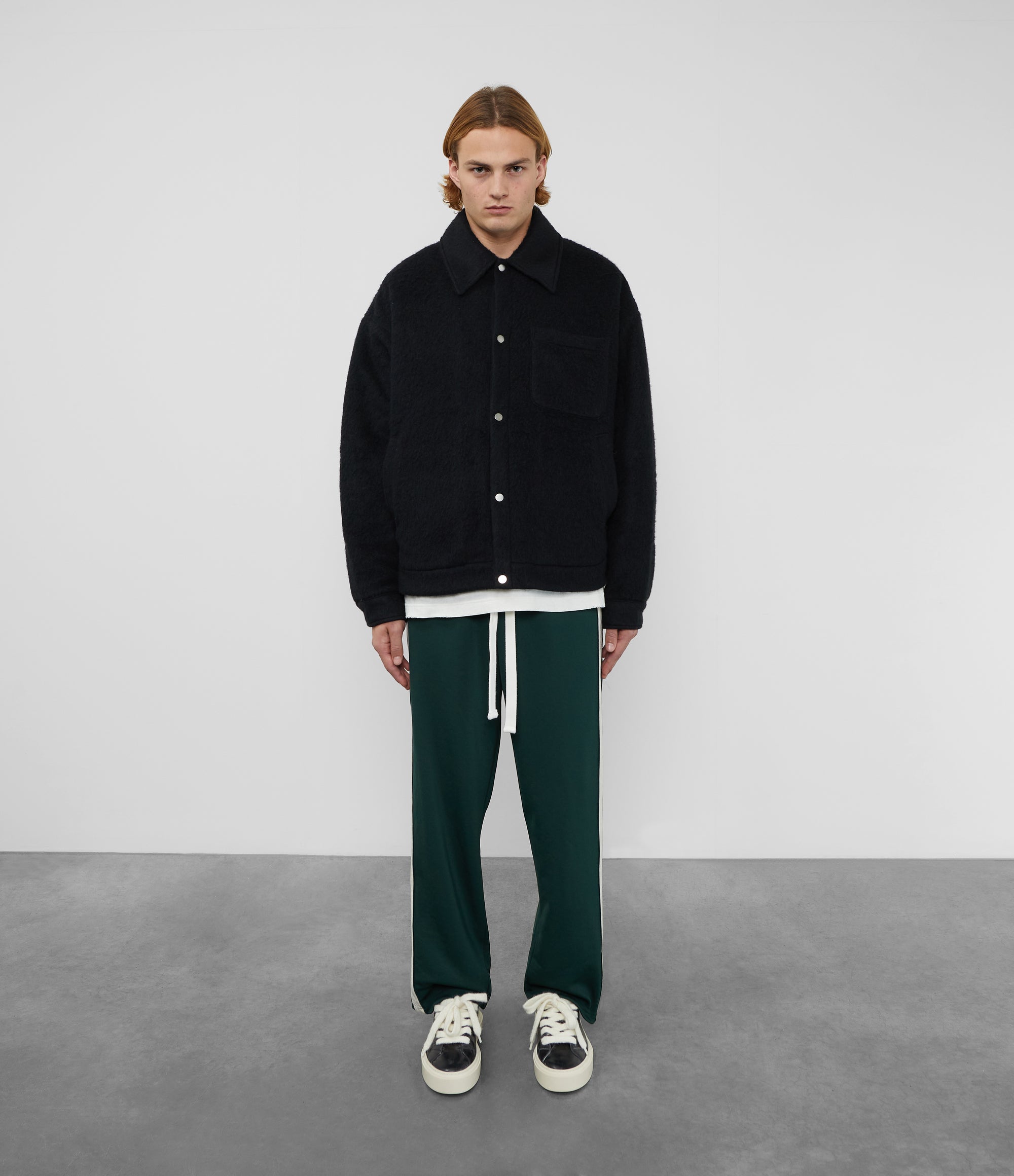 Cole Buxton | Overshirt | Mens | Wool | Black