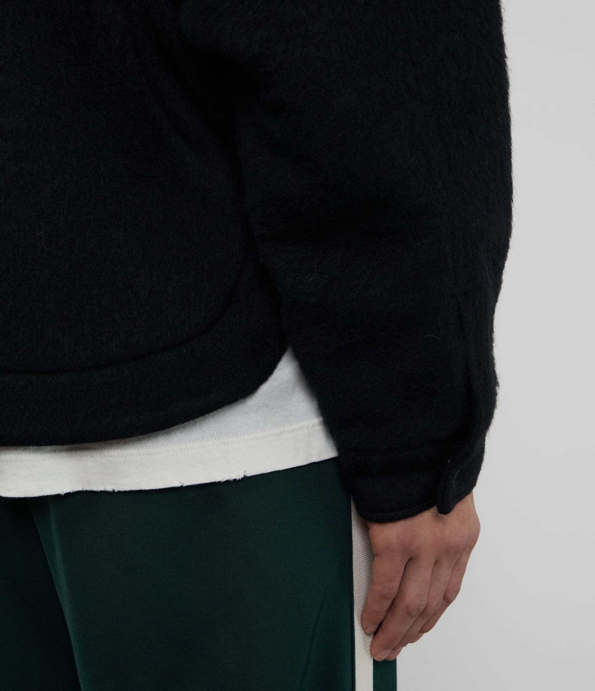 Cole Buxton | Overshirt | Mens | Wool | Black