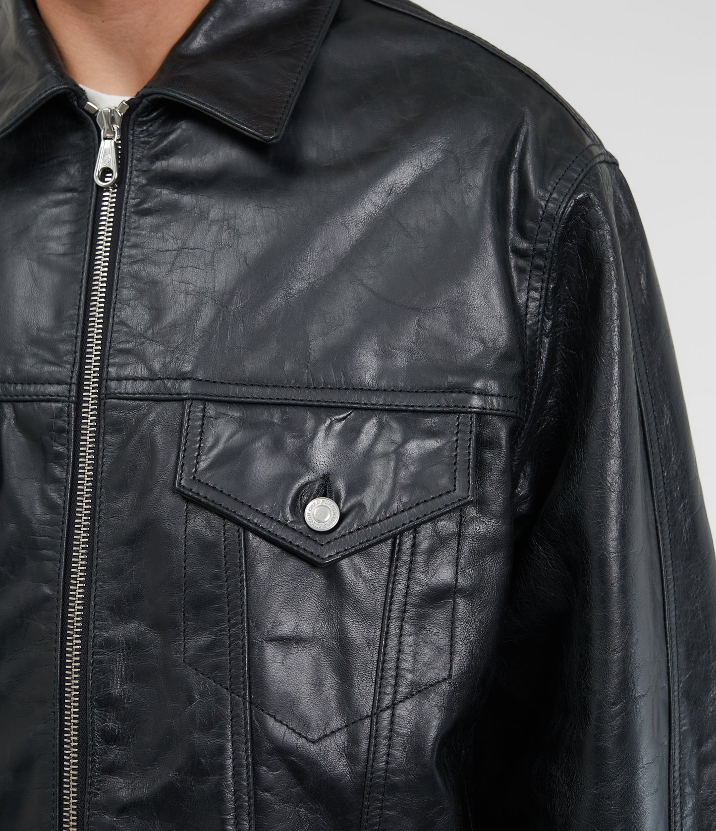 CB LEATHER TRUCKER