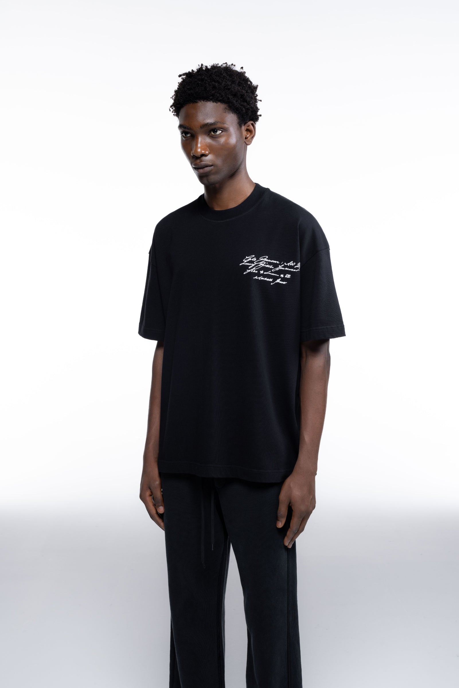 Cole Buxton | Script T-Shirt | Mens | Black