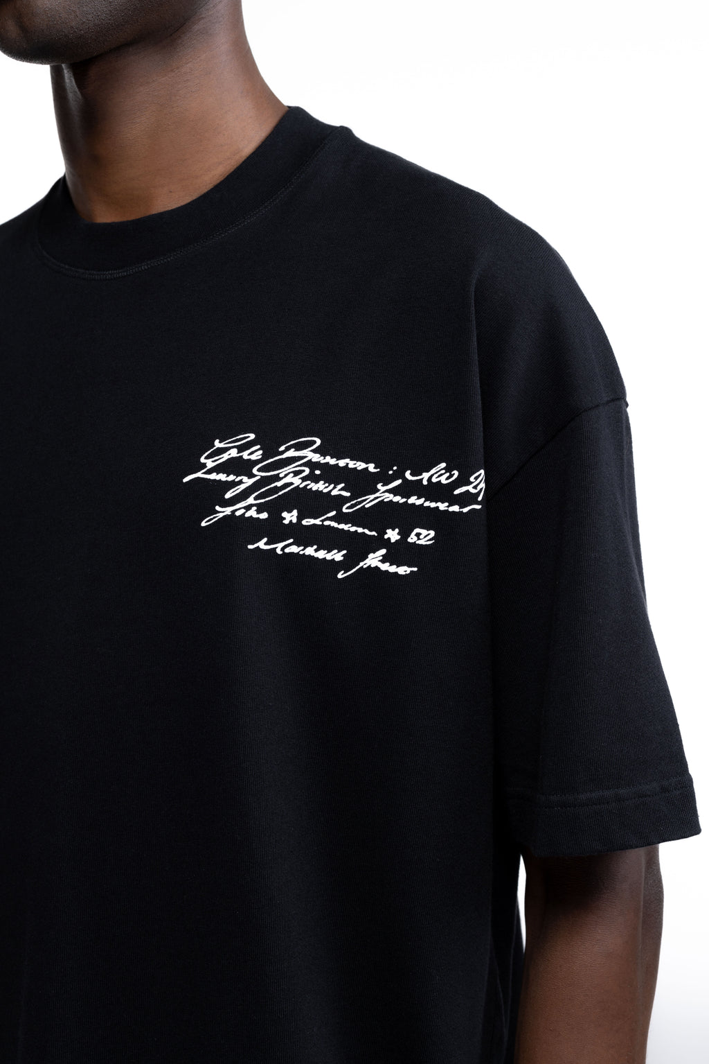 Cole Buxton | Script T-Shirt | Mens | Black