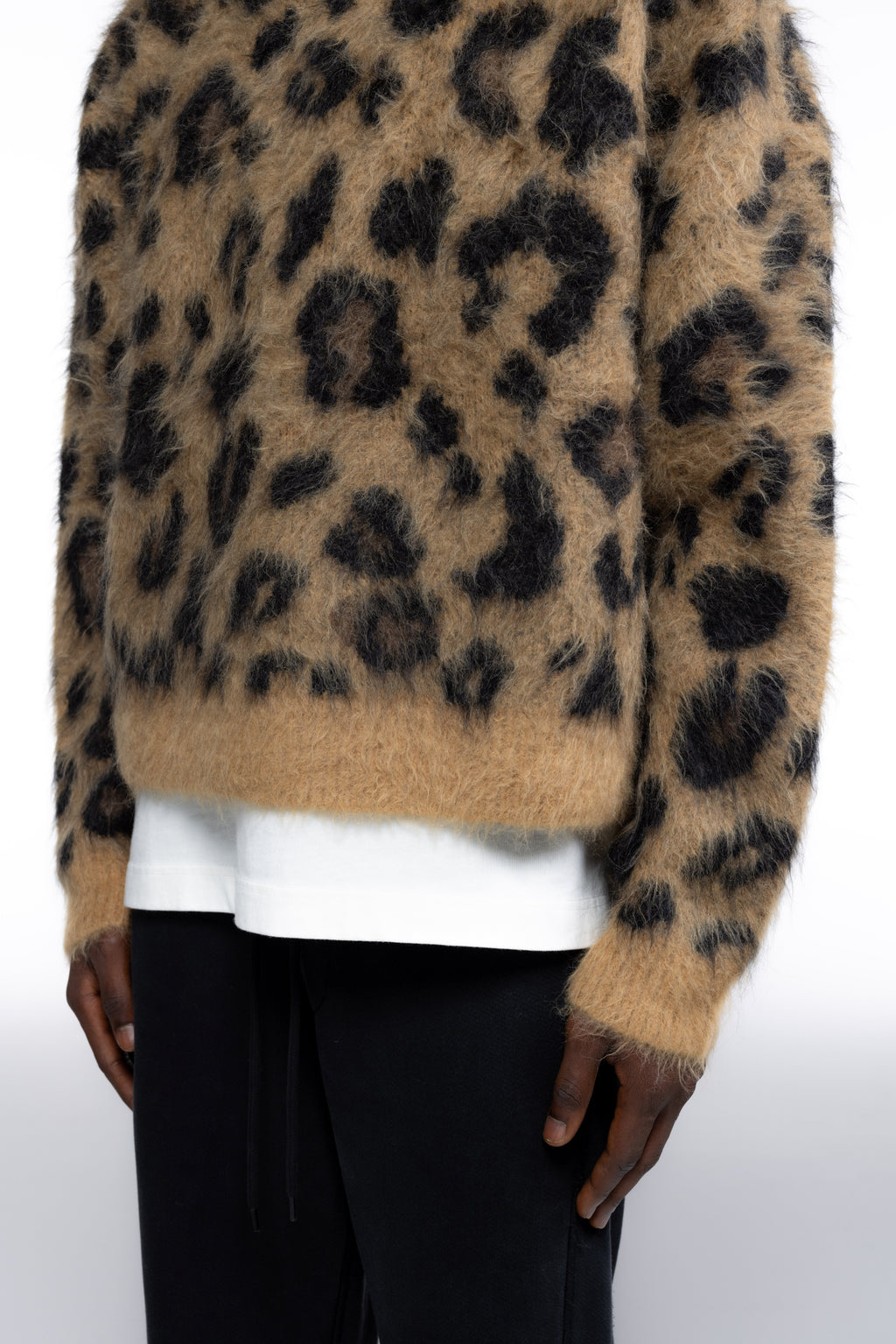 Cole Buxton | Leopard Knit Sweater | Mens | Leopard