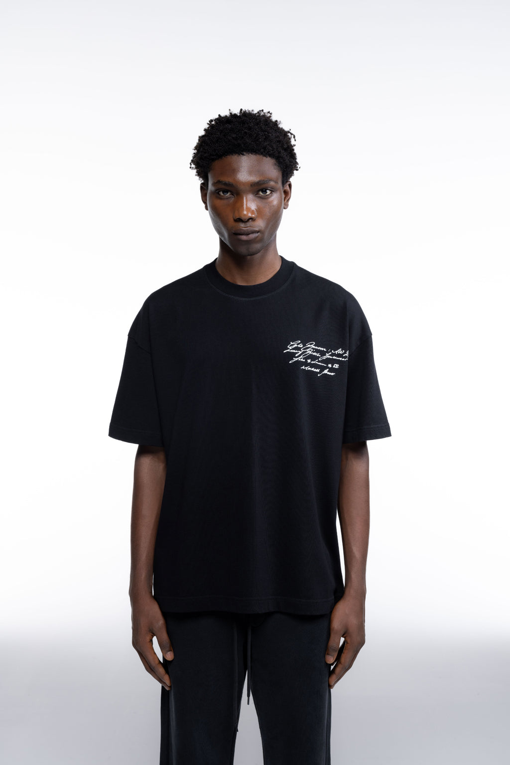 Cole Buxton | Script T-Shirt | Mens | Black
