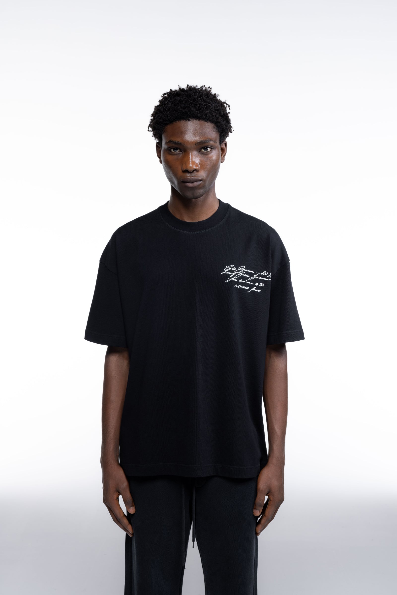 Cole Buxton | Script T-Shirt | Mens | Black