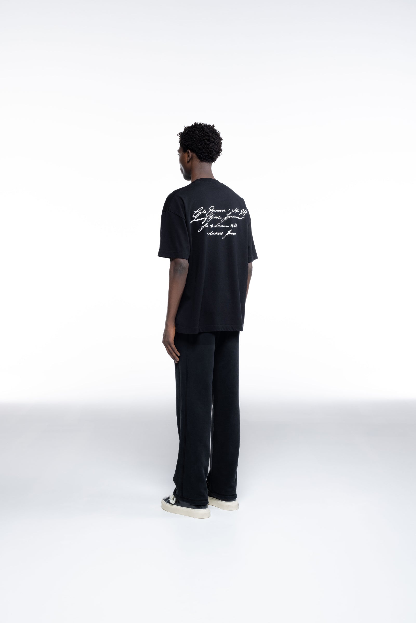 Cole Buxton | Script T-Shirt | Mens | Black