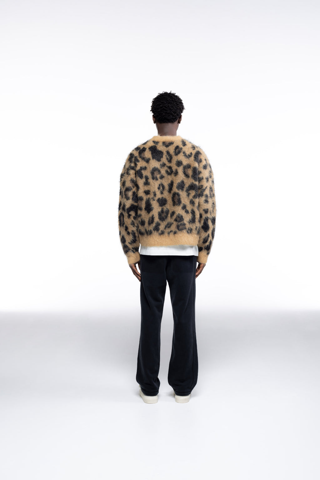 Cole Buxton | Leopard Knit Sweater | Mens | Leopard