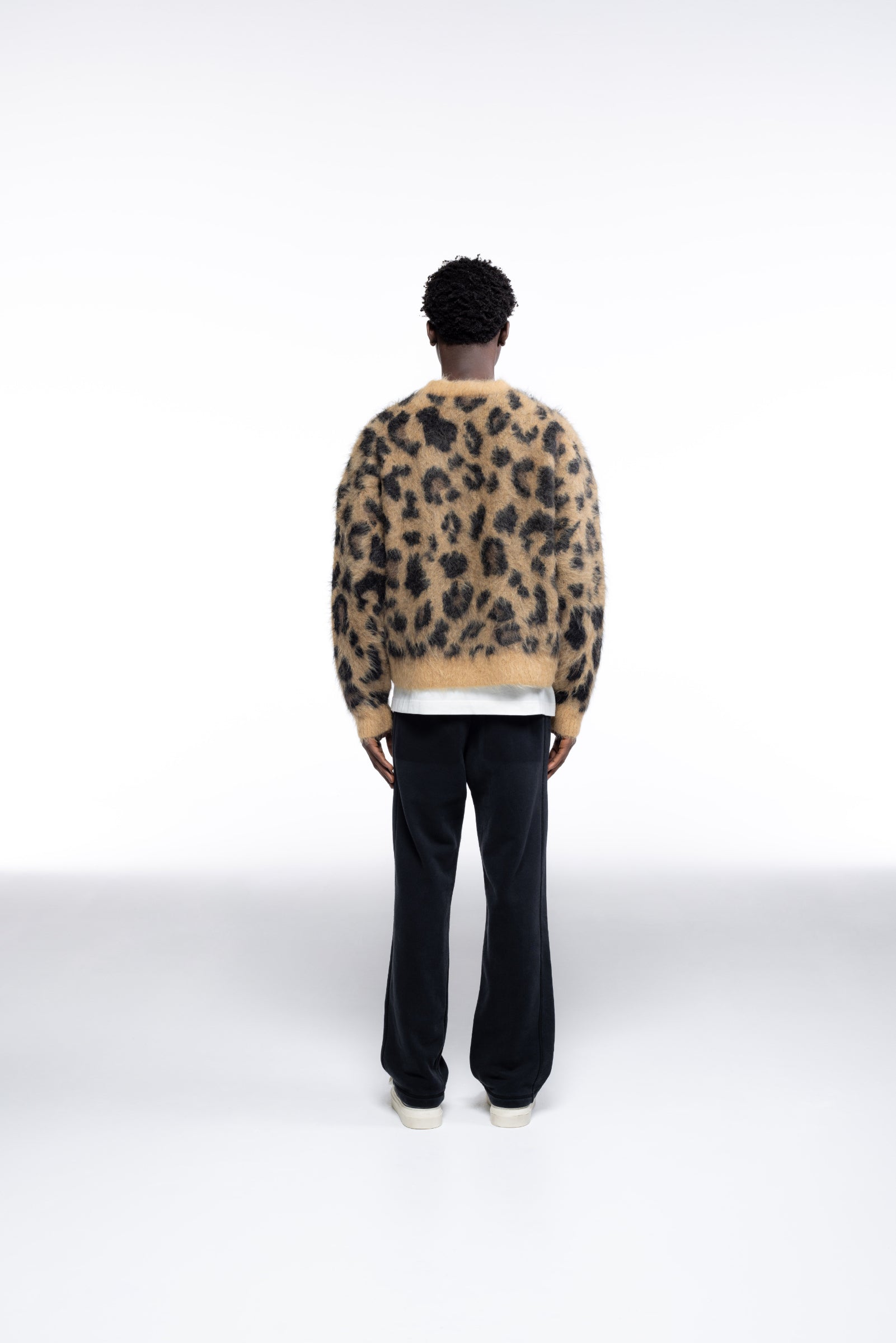 Cole Buxton | Leopard Knit Sweater | Mens | Leopard