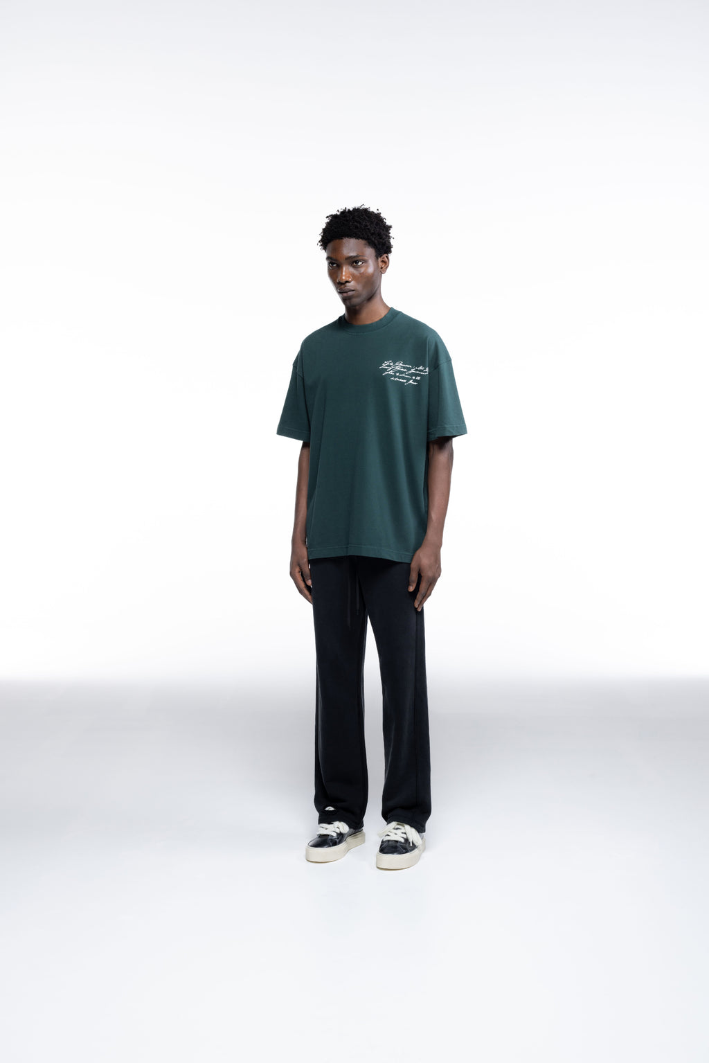 Cole Buxton | Script T-Shirt | Mens | Forest Green