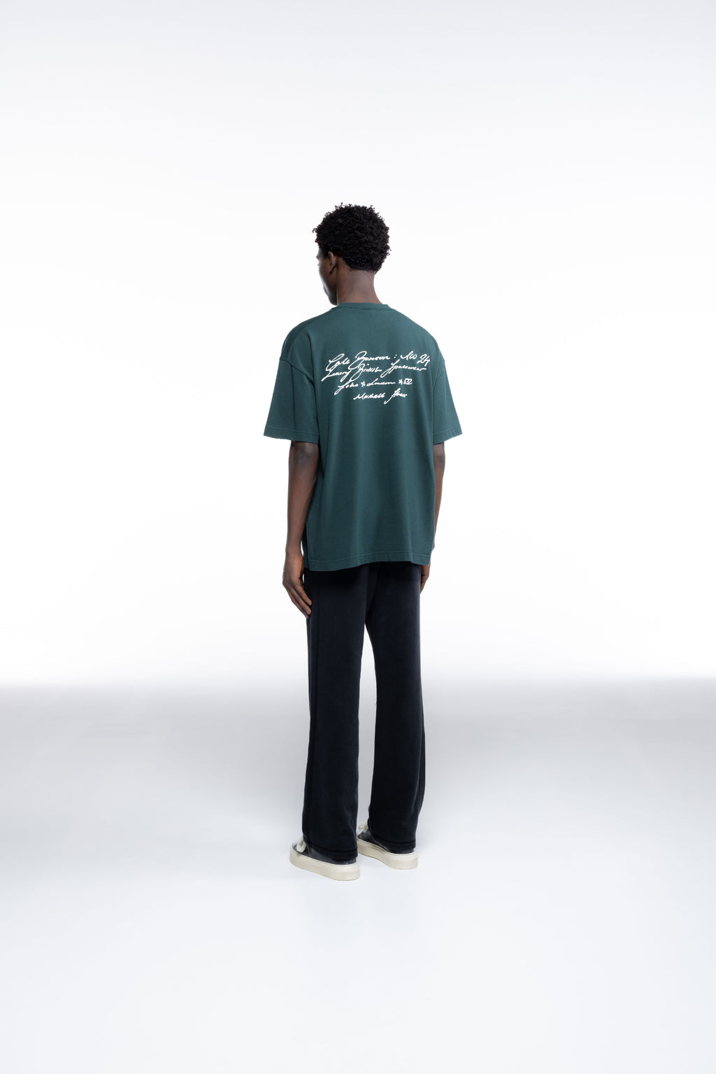 Cole Buxton | Script T-Shirt | Mens | Forest Green