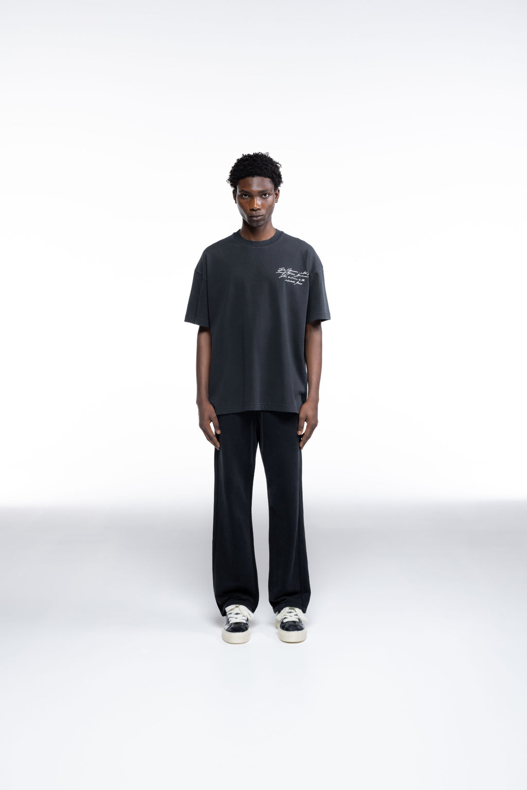 Cole Buxton | Script T-Shirt | Mens | Vintage Black