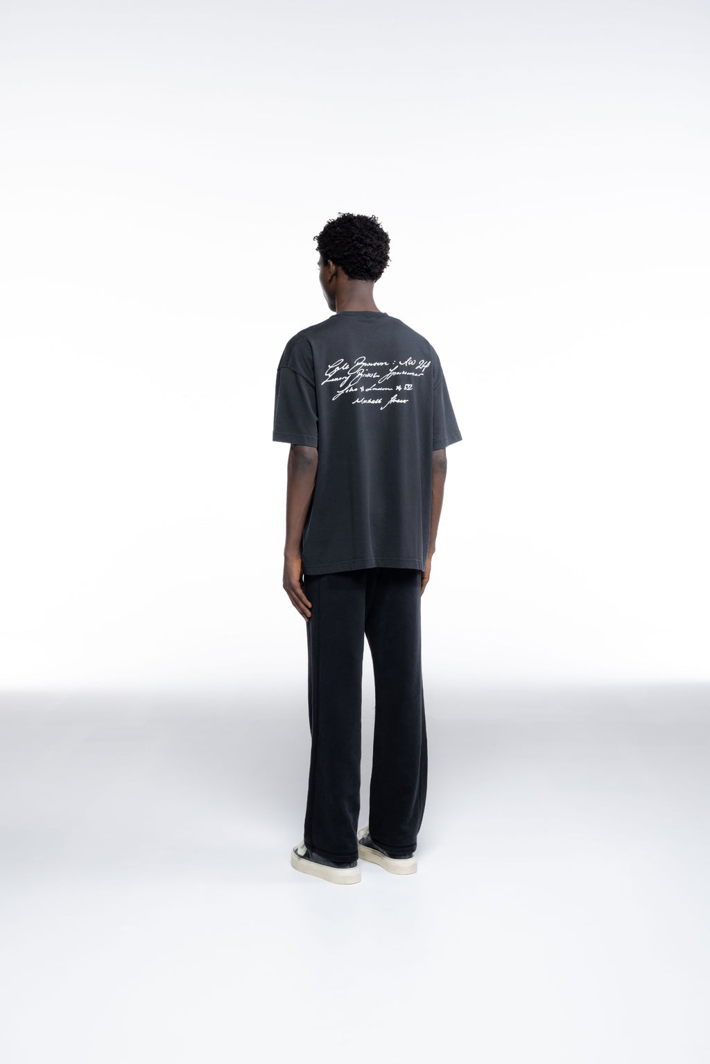 Cole Buxton | Script T-Shirt | Mens | Vintage Black