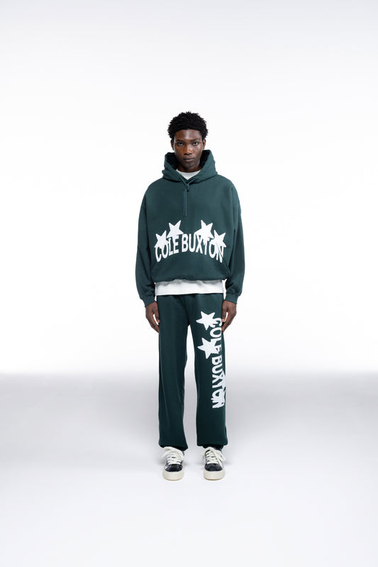 Cole Buxton | 4 Star Hoodie | Mens | Forest Green