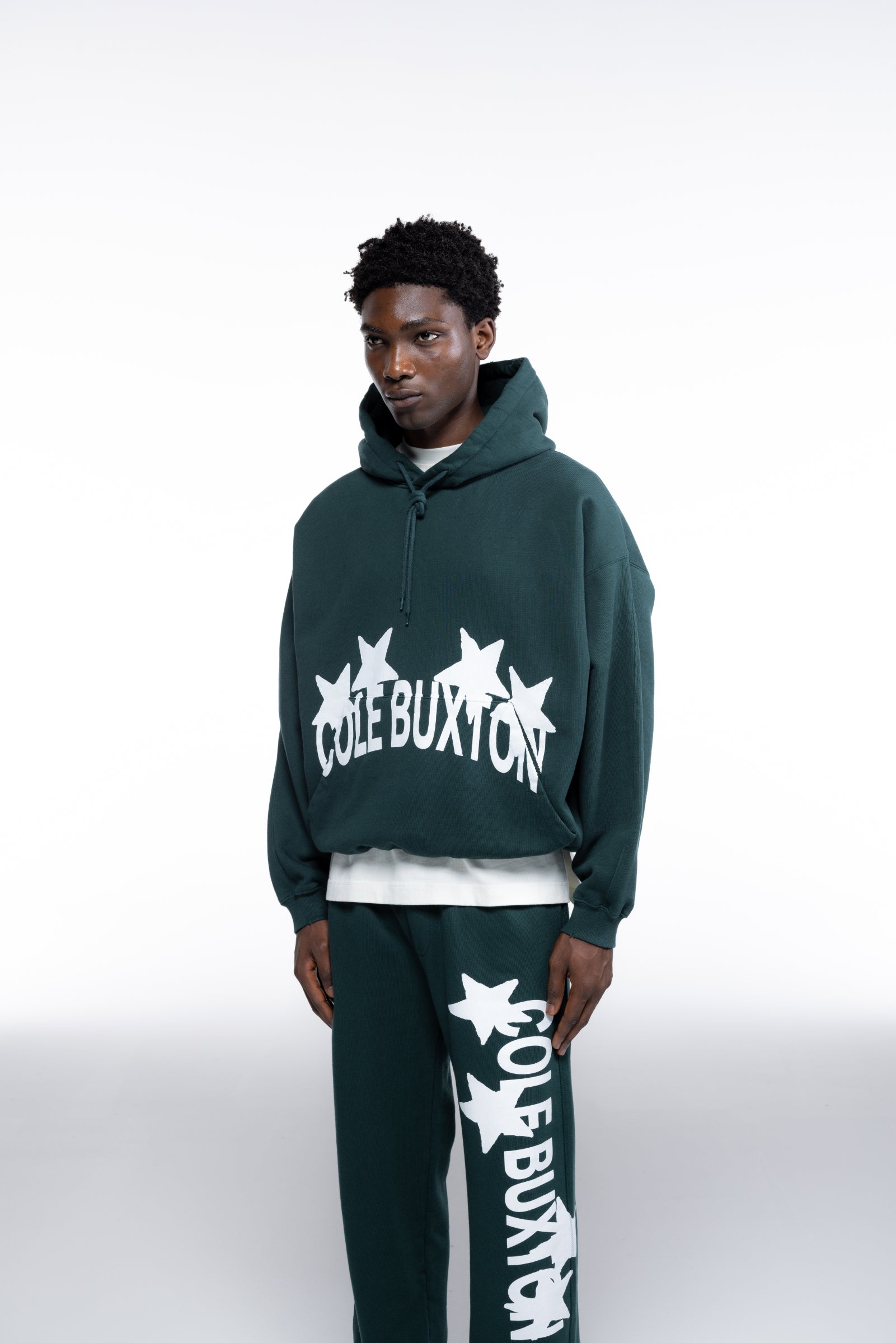 Cole Buxton | 4 Star Hoodie | Mens | Forest Green