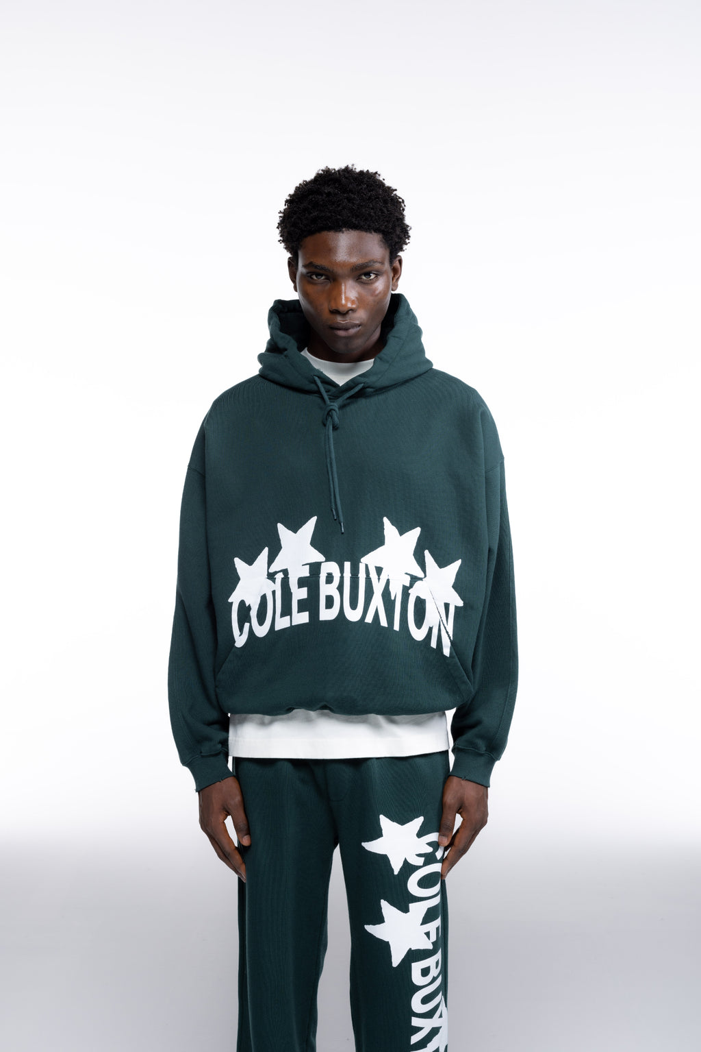 Cole Buxton | 4 Star Hoodie | Mens | Forest Green