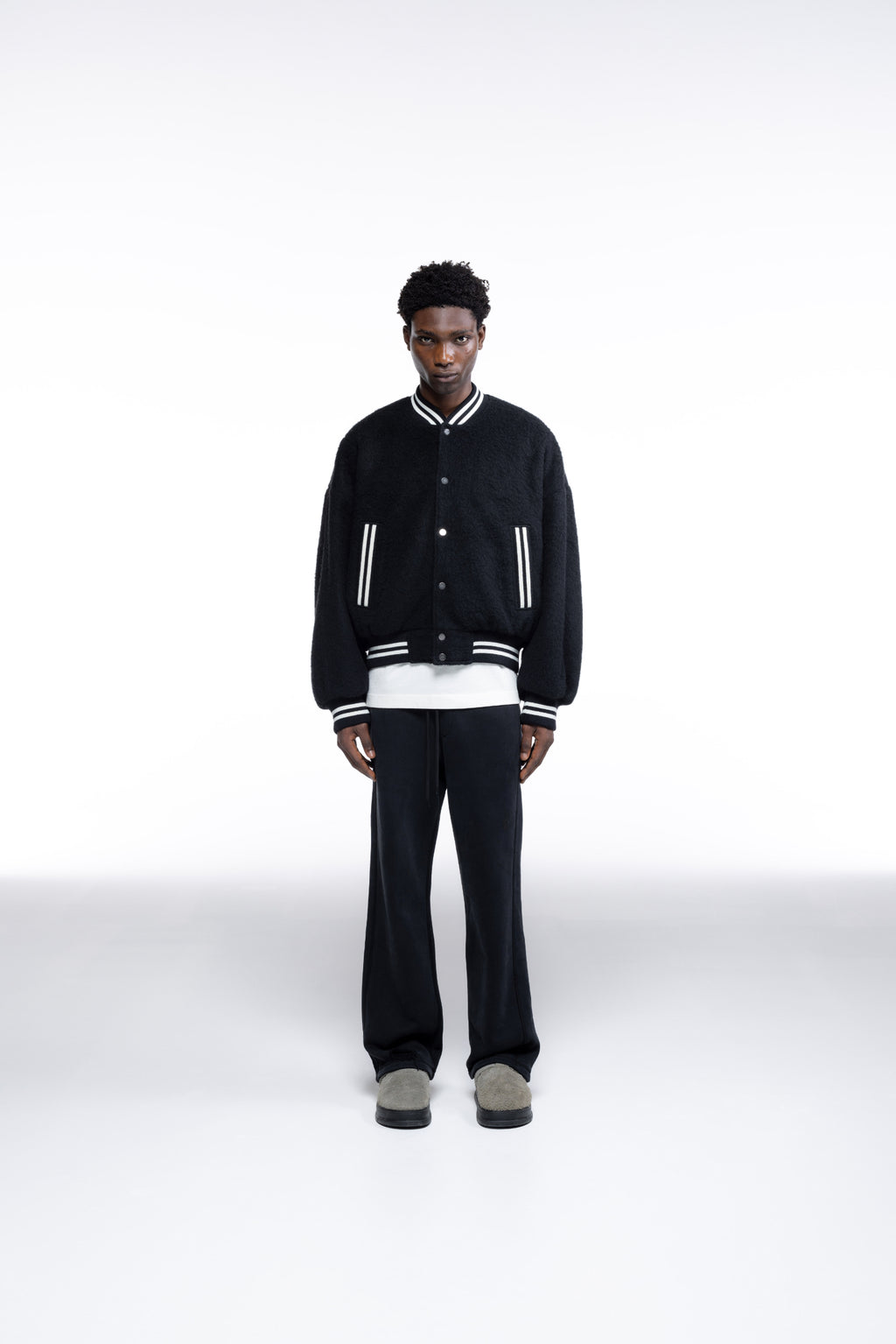 Cole Buxton | Wool Bomber | Mens | Black