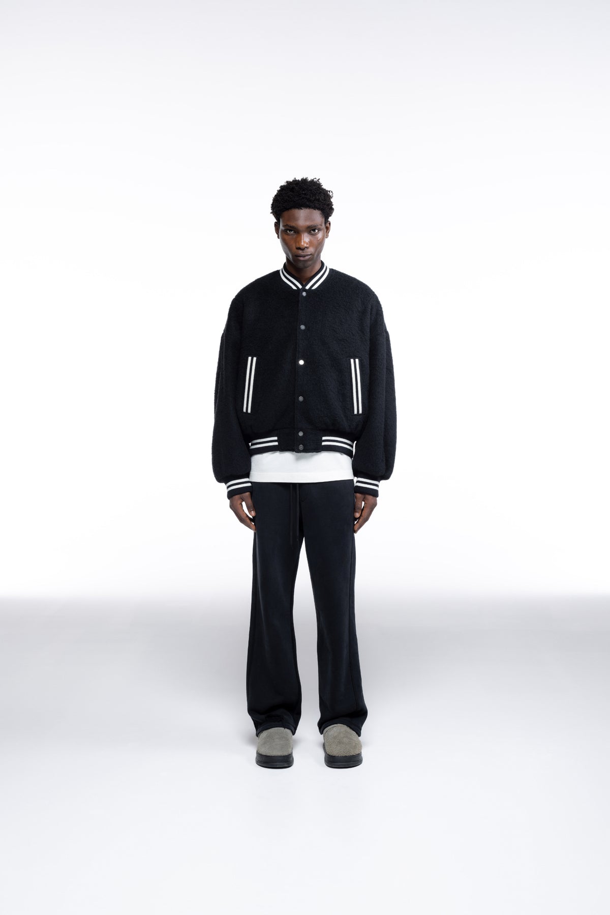 Cole Buxton | Wool Bomber | Mens | Black