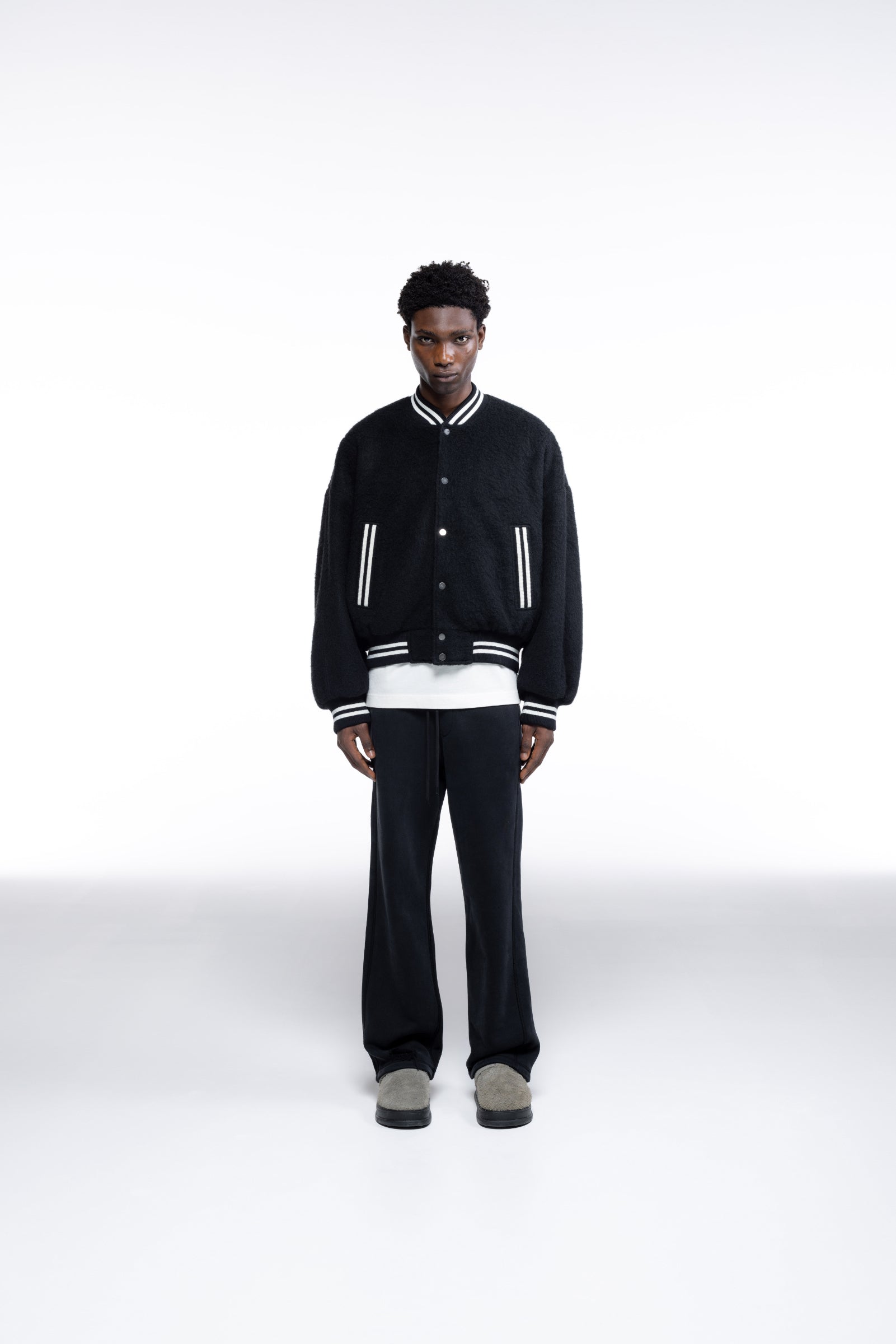 Cole Buxton | Wool Bomber | Mens | Black