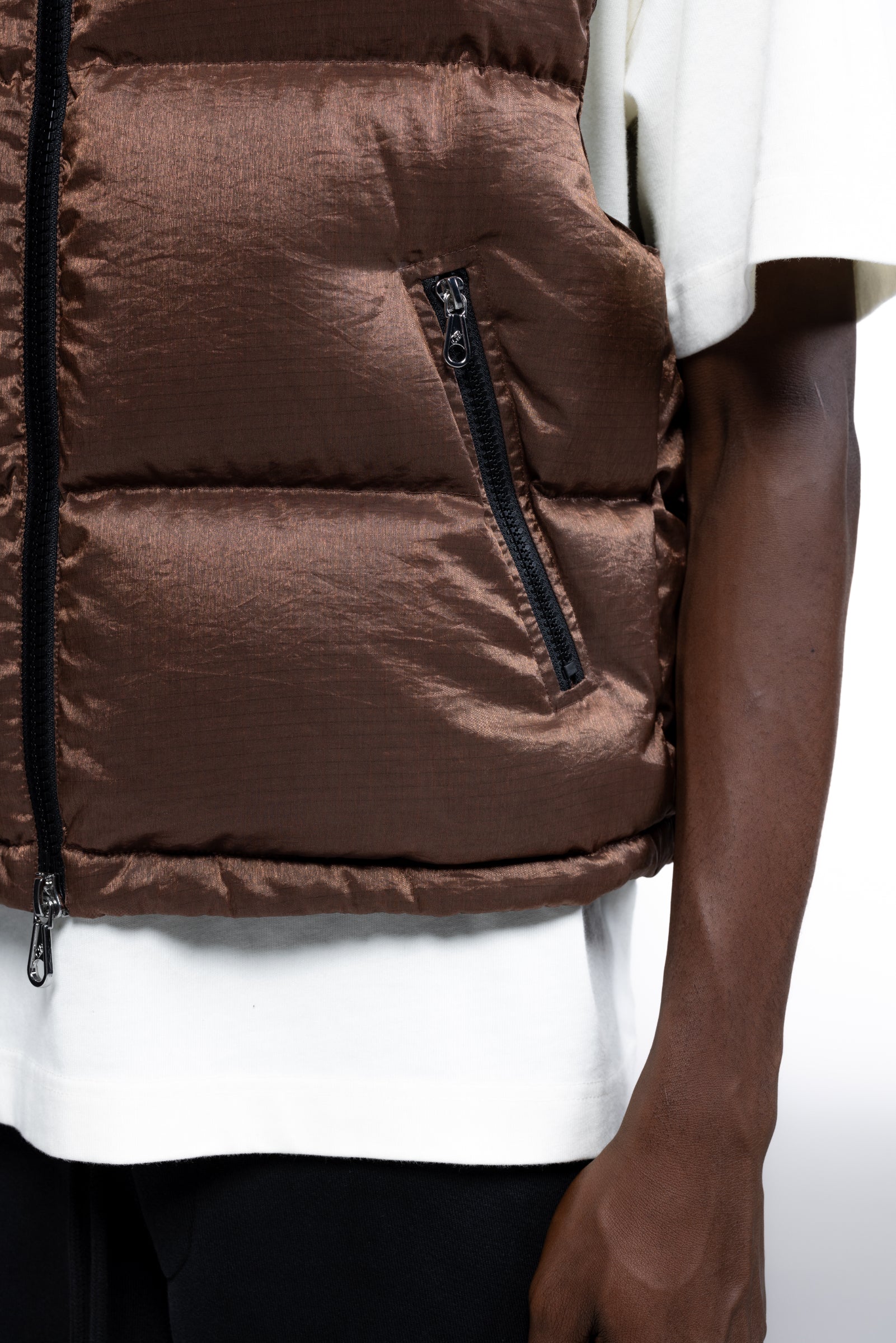 Cole Buxton | Ripstop Down Gilet | Mens | Copper