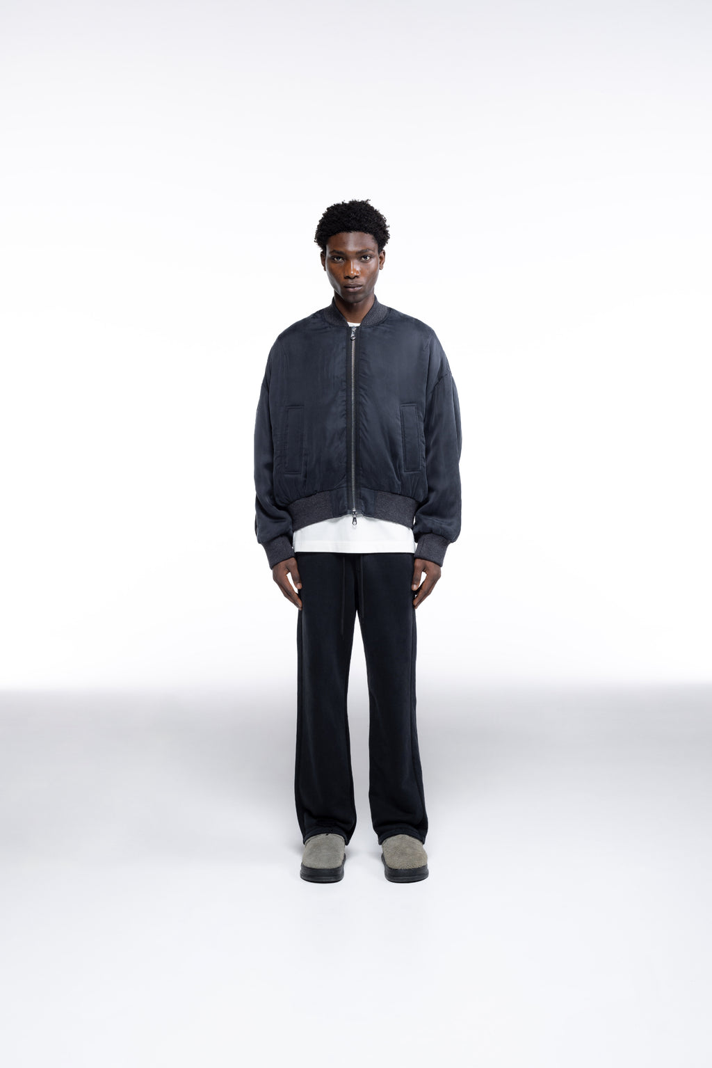 Cole Buxton | Cupro Bomber | Mens | Black