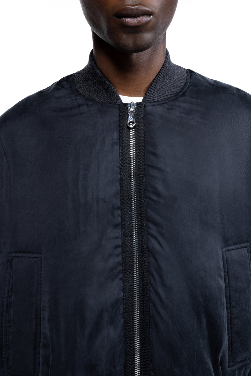 Cole Buxton | Cupro Bomber | Mens | Black