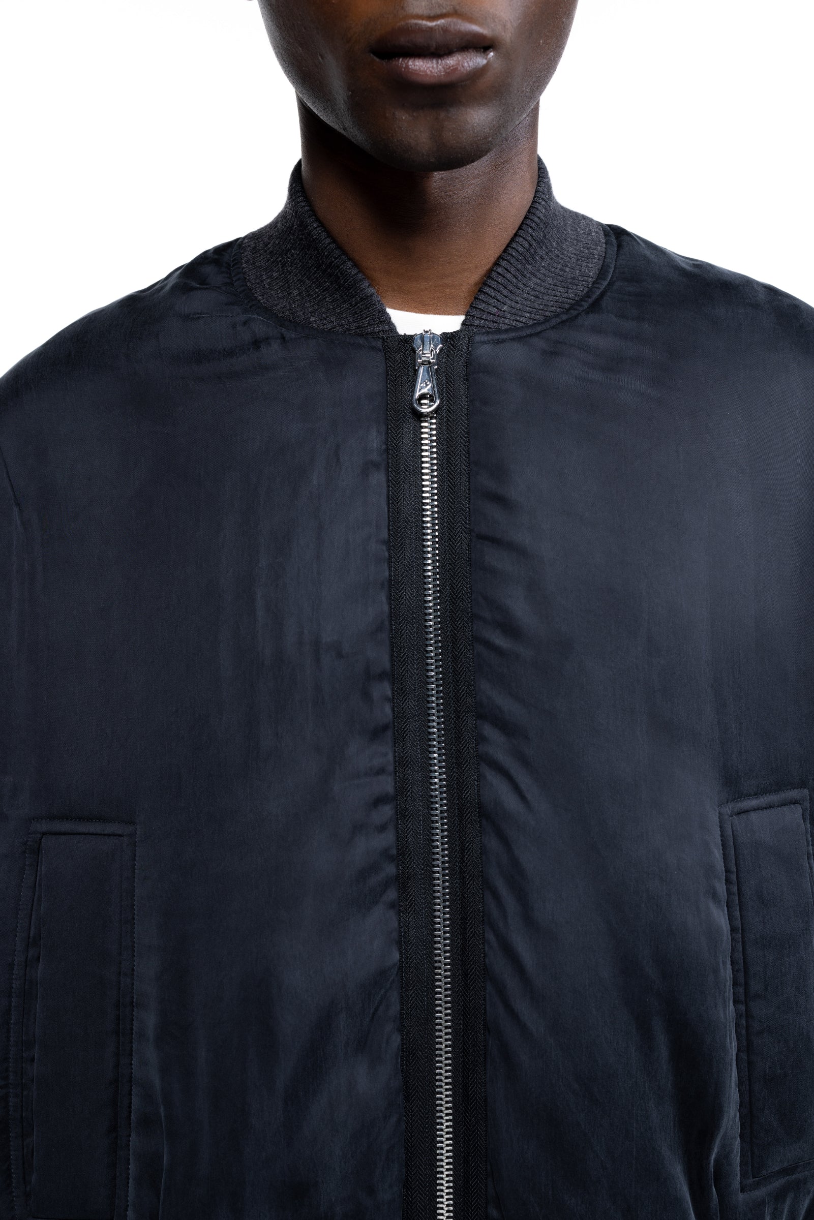 Cole Buxton | Cupro Bomber | Mens | Black