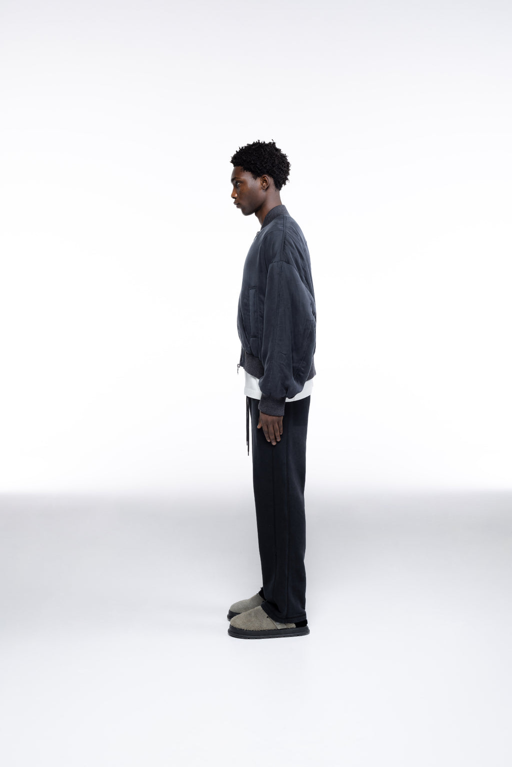 Cole Buxton | Cupro Bomber | Mens | Black