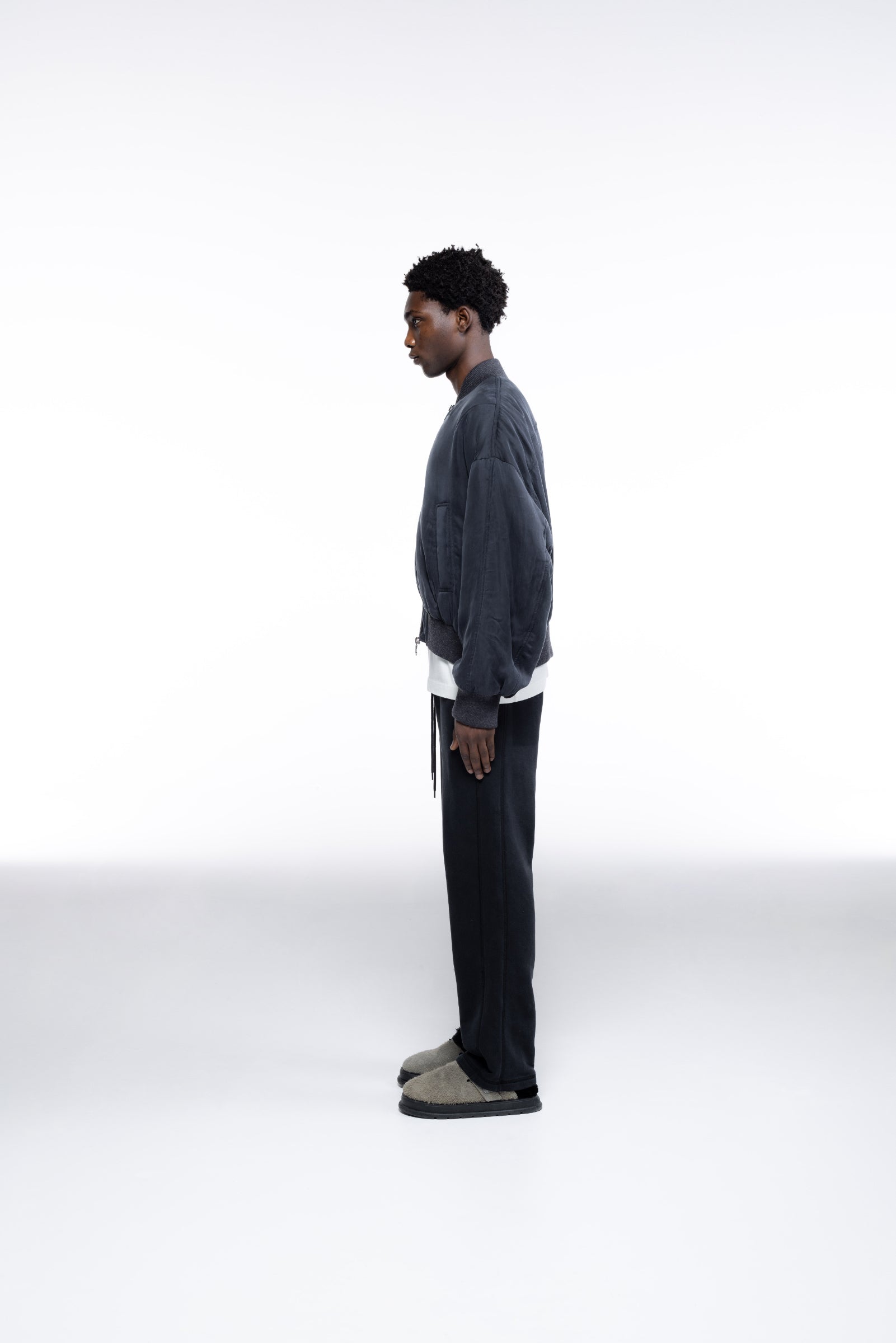 Cole Buxton | Cupro Bomber | Mens | Black