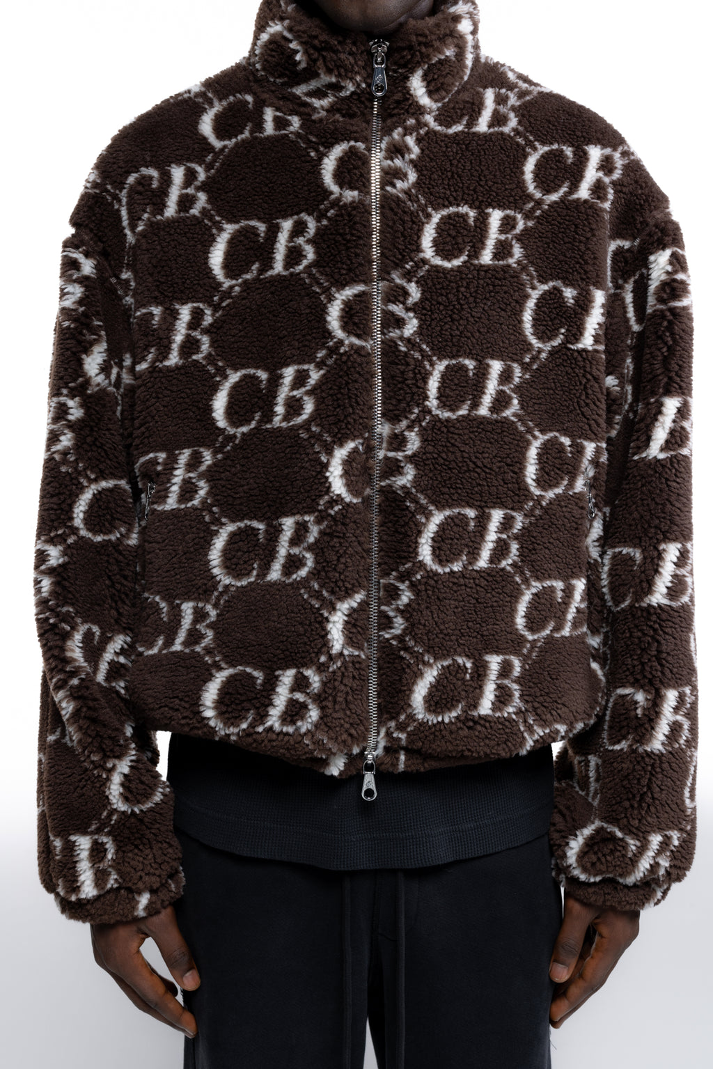 Cole Buxton | Cb Monogram Fleece | Mens | Brown