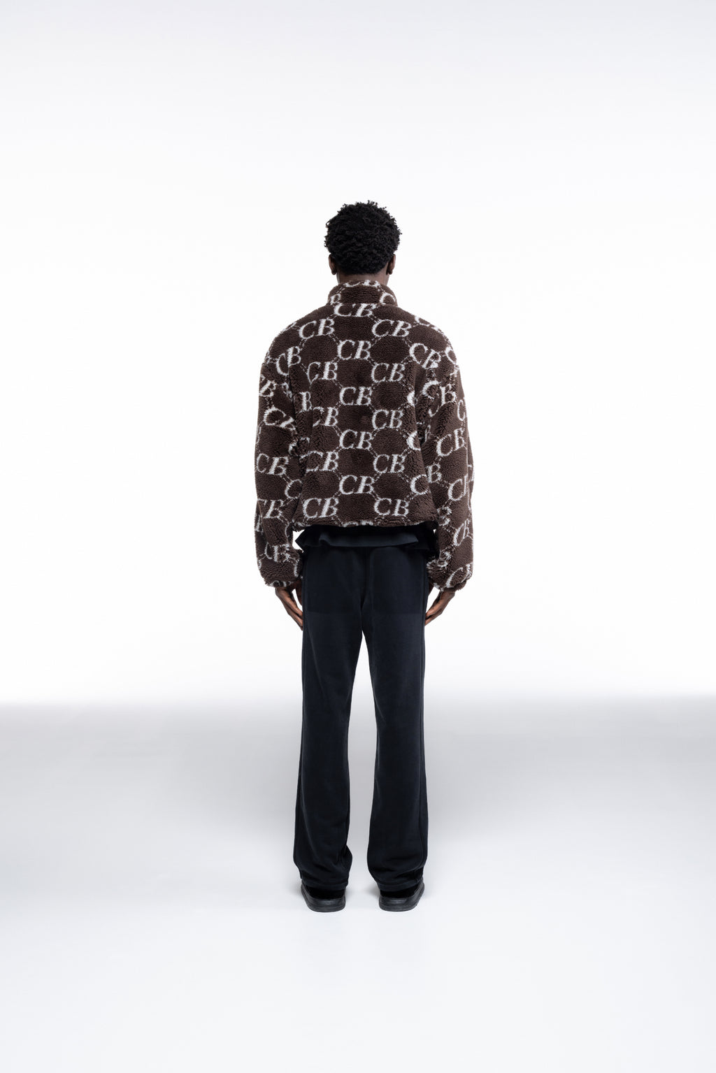 Cole Buxton | Cb Monogram Fleece | Mens | Brown