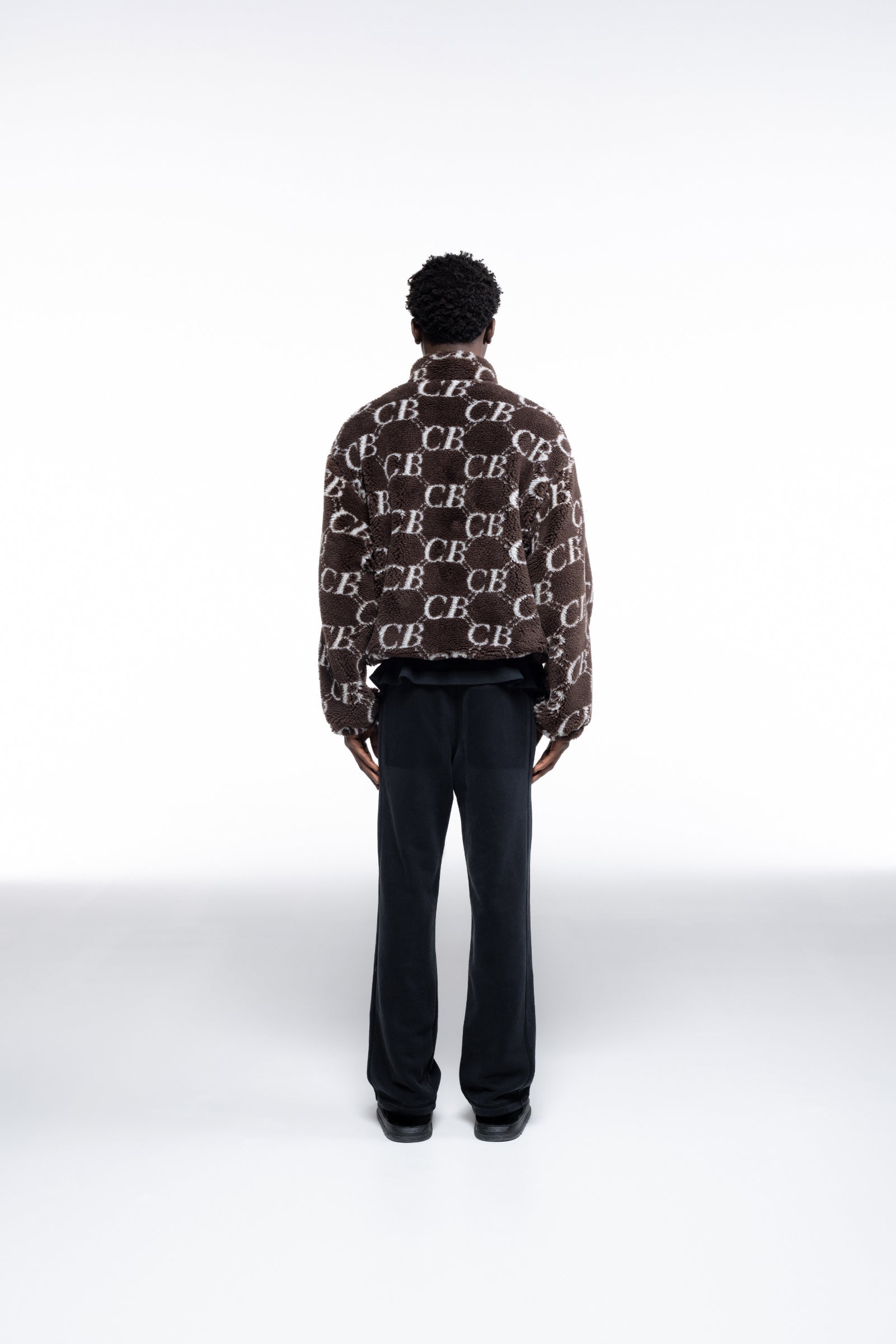Cole Buxton | Cb Monogram Fleece | Mens | Brown