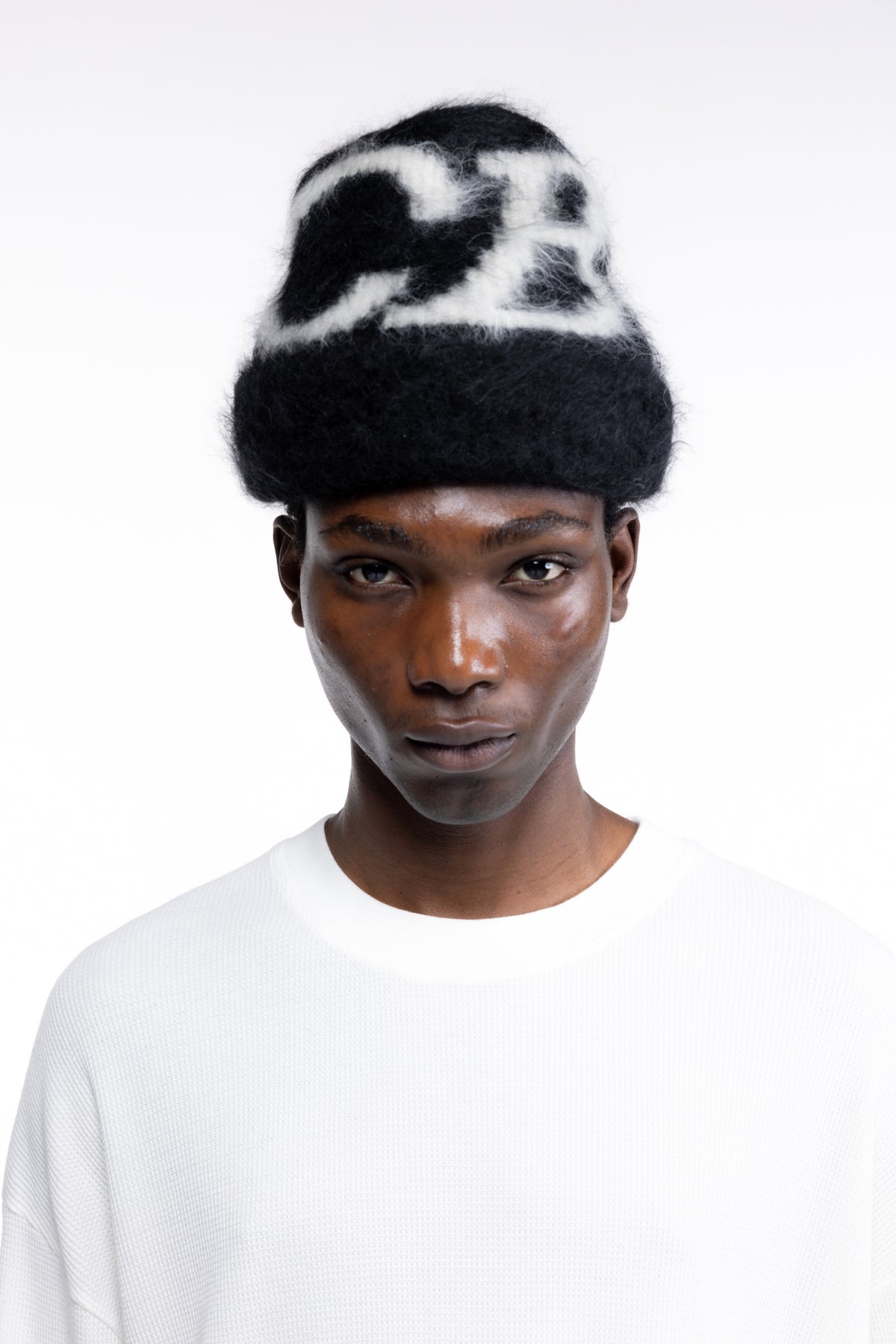 Cole Buxton | Alpaca Knit Beanie | Unisex | Alpaca | One Size Fits All | Black