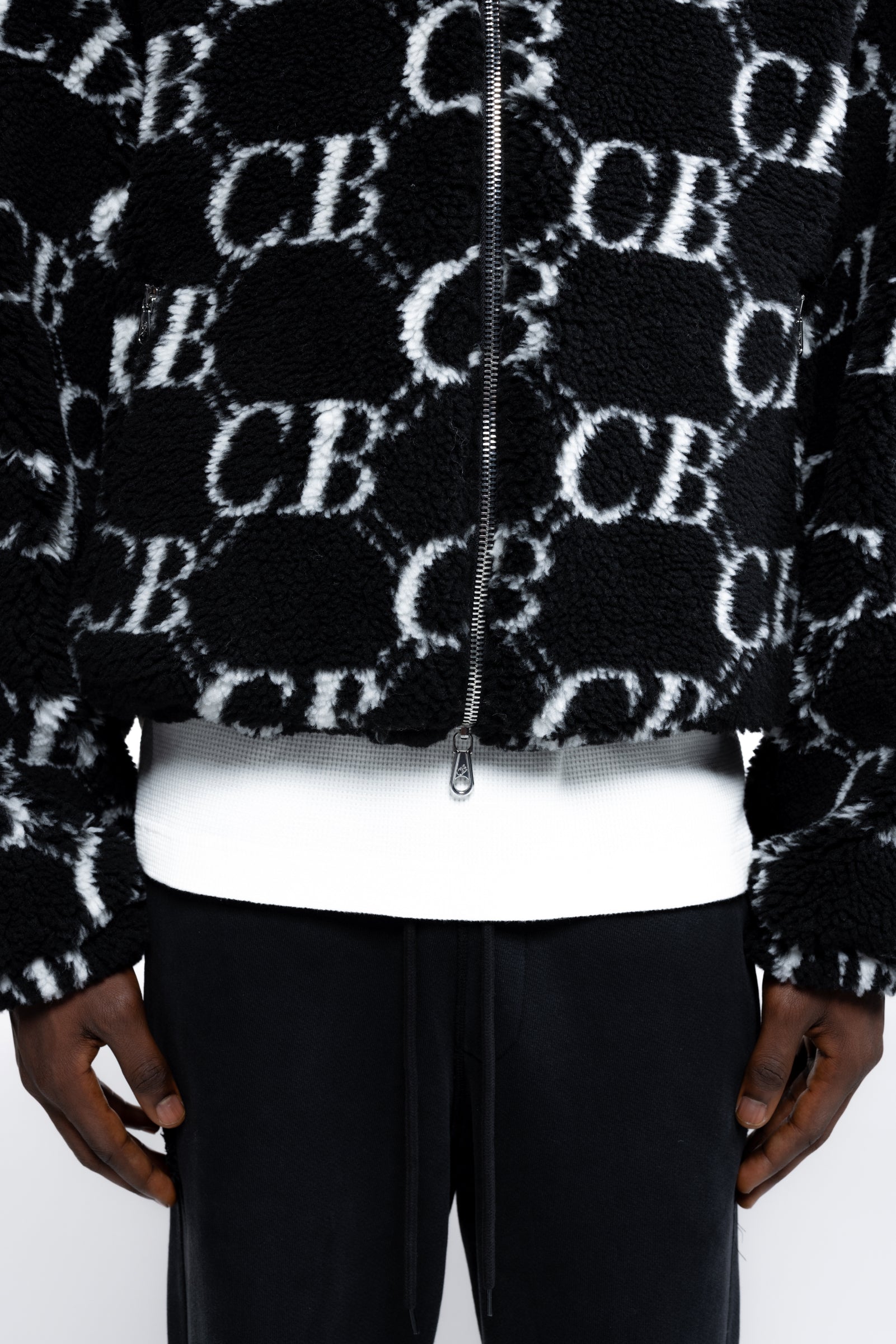 Cole Buxton | Cb Monogram Fleece | Mens | Black