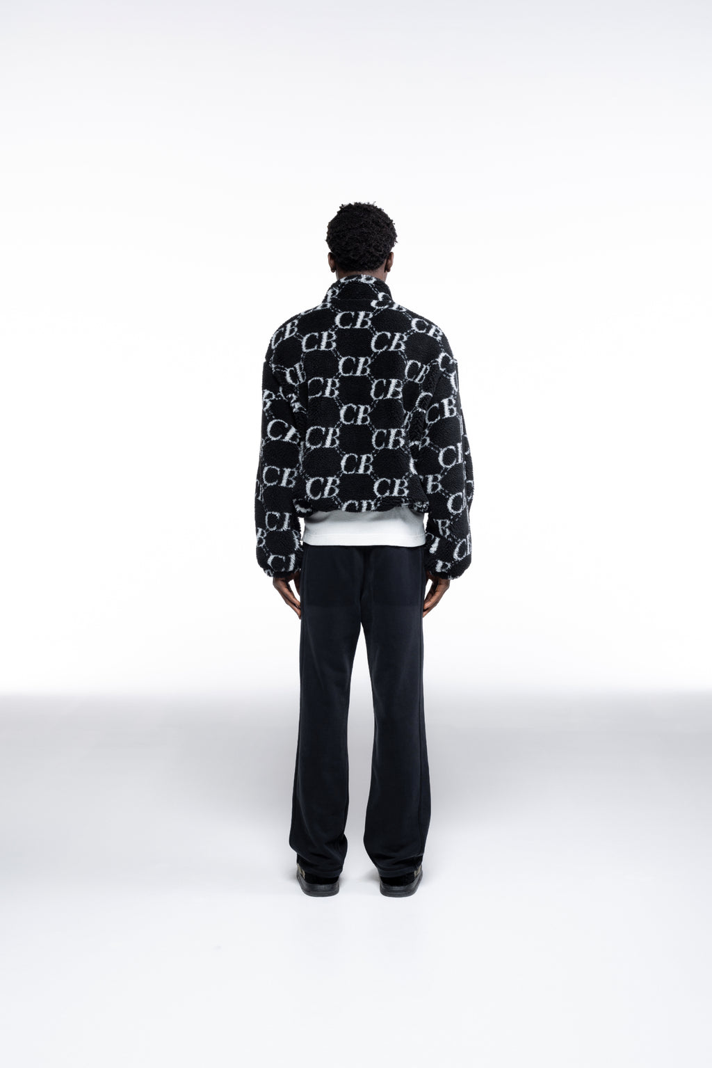 Cole Buxton | Cb Monogram Fleece | Mens | Black
