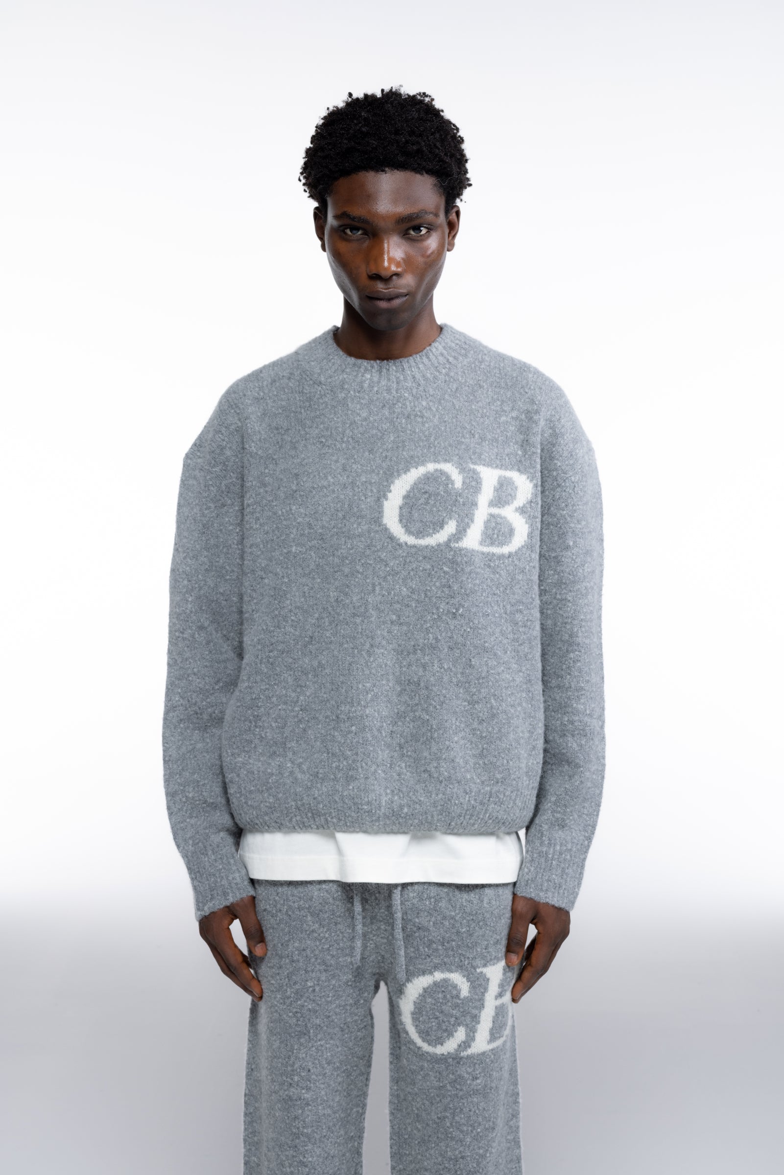 Cole Buxton | Cb Logo Knit Sweater | Mens | 0