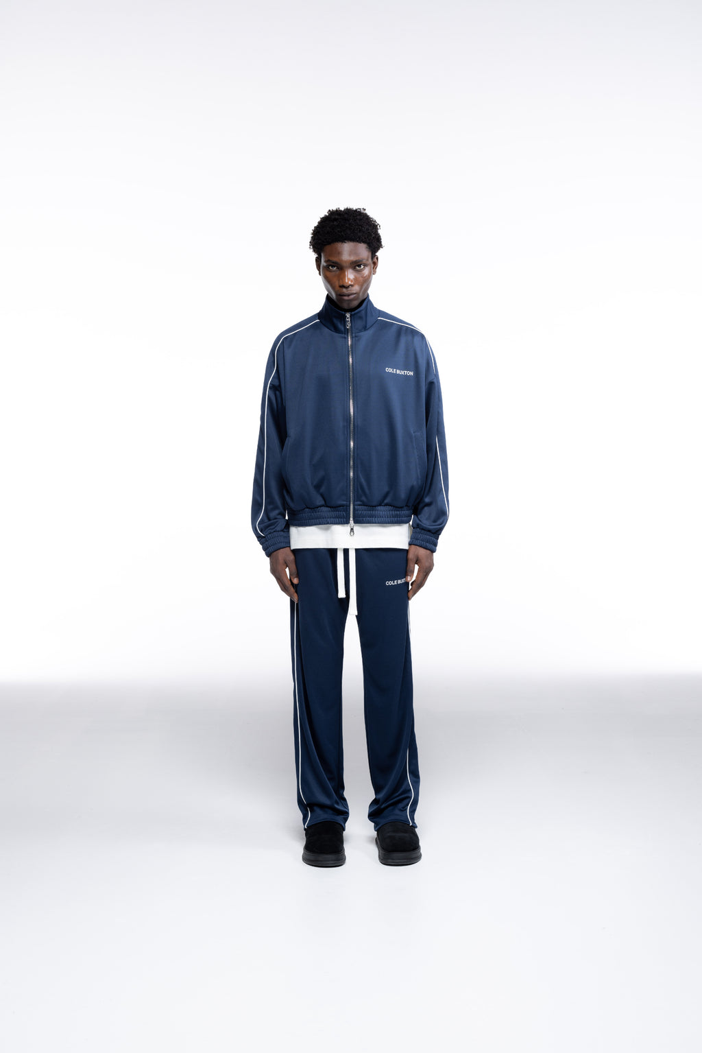 Cole Buxton | Piped Track Jacket | Mens | Navy