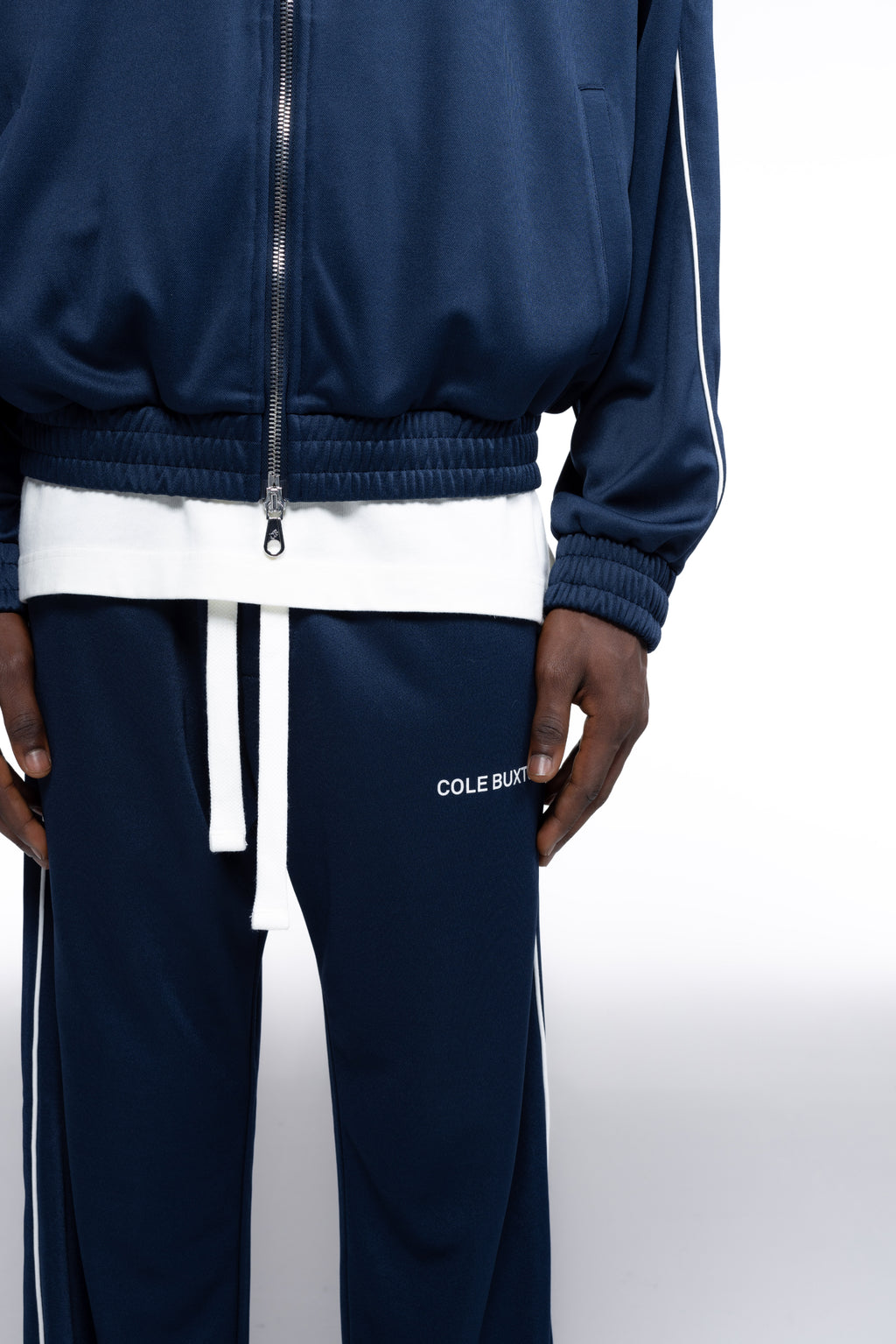Cole Buxton | Piped Track Pants | Mens | Navy