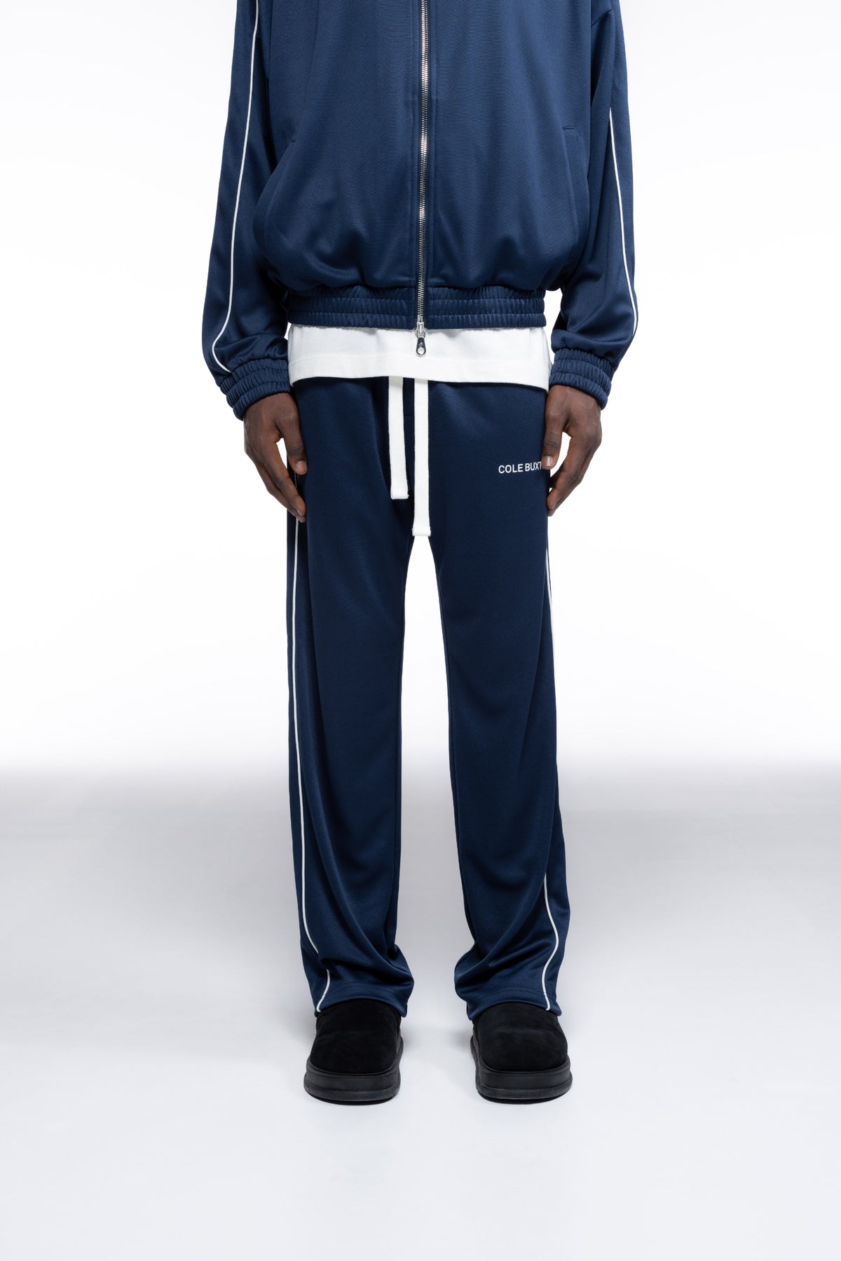 Cole Buxton | Piped Track Pants | Mens | Navy