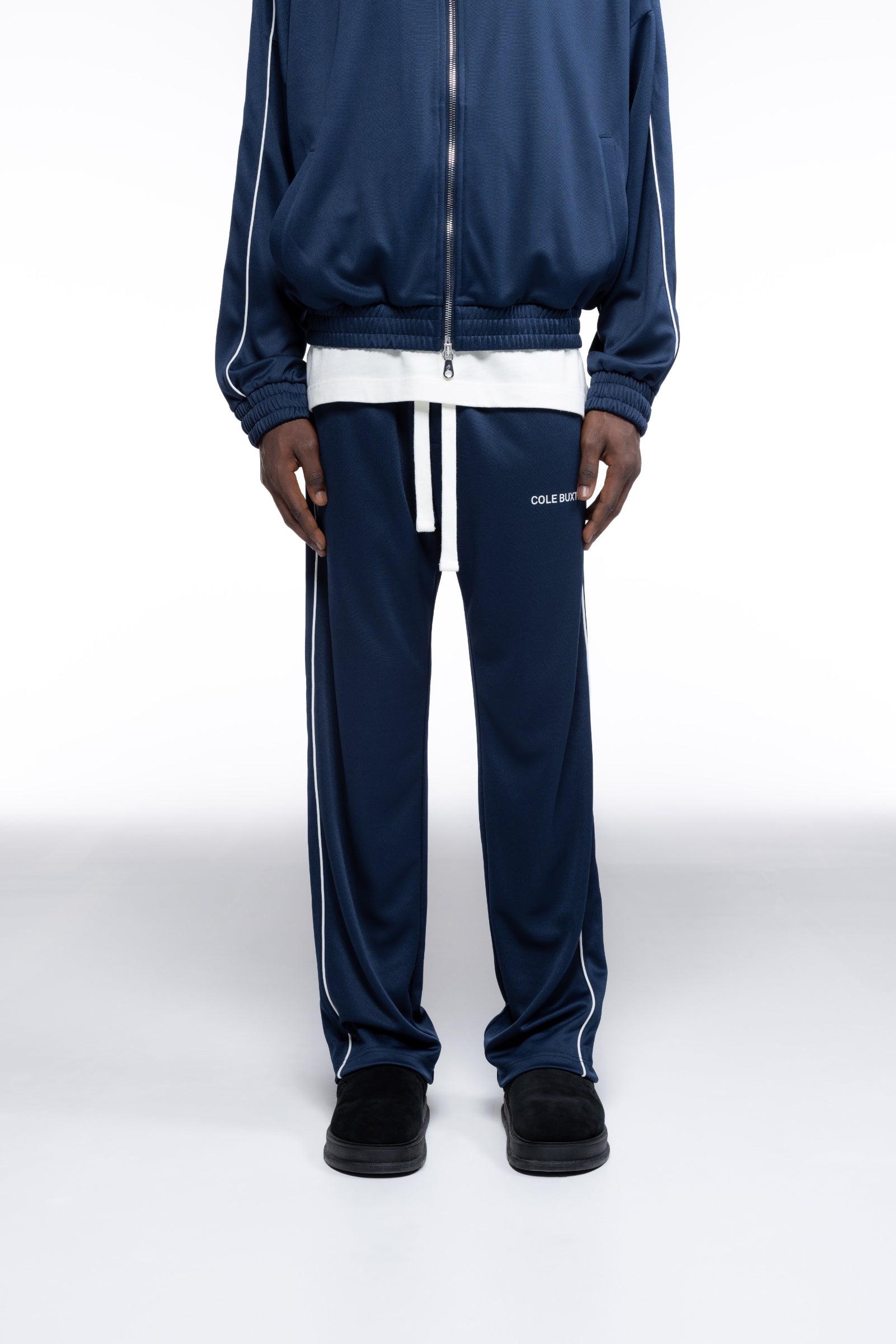 Cole Buxton | Piped Track Pants | Mens | Navy