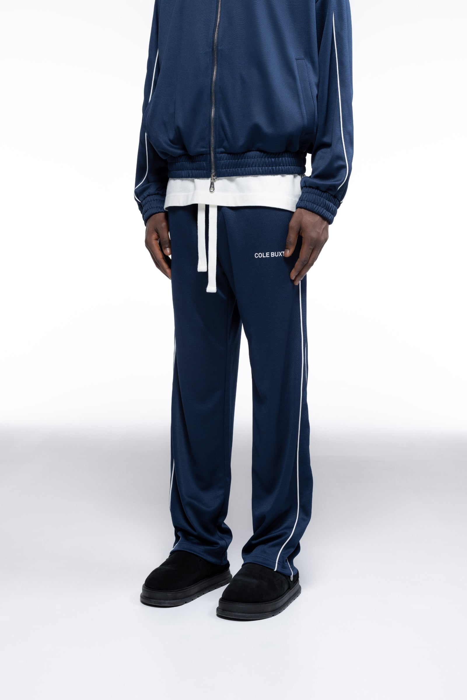 Cole Buxton | Piped Track Pants | Mens | Navy