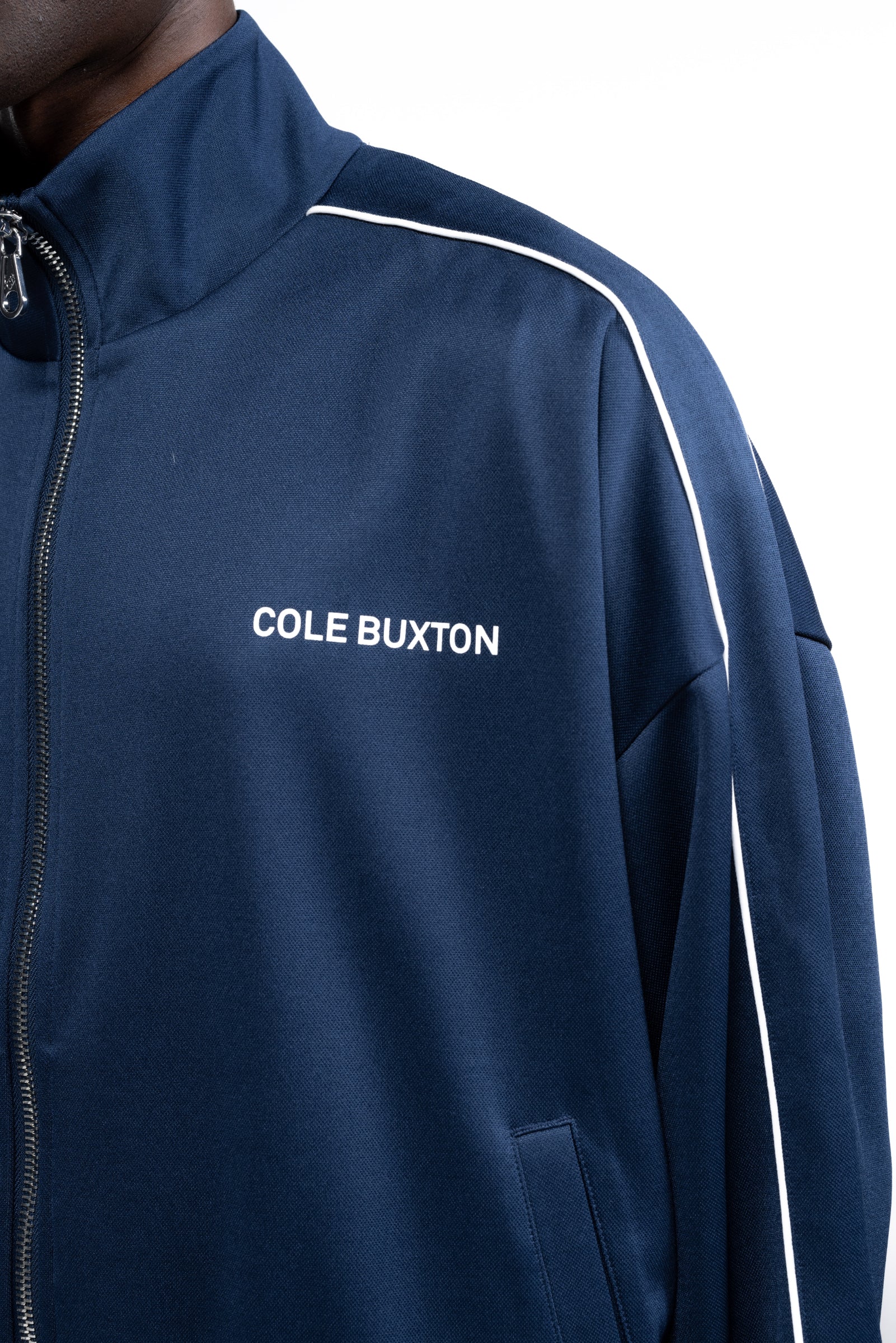 Cole Buxton | Piped Track Jacket | Mens | Navy