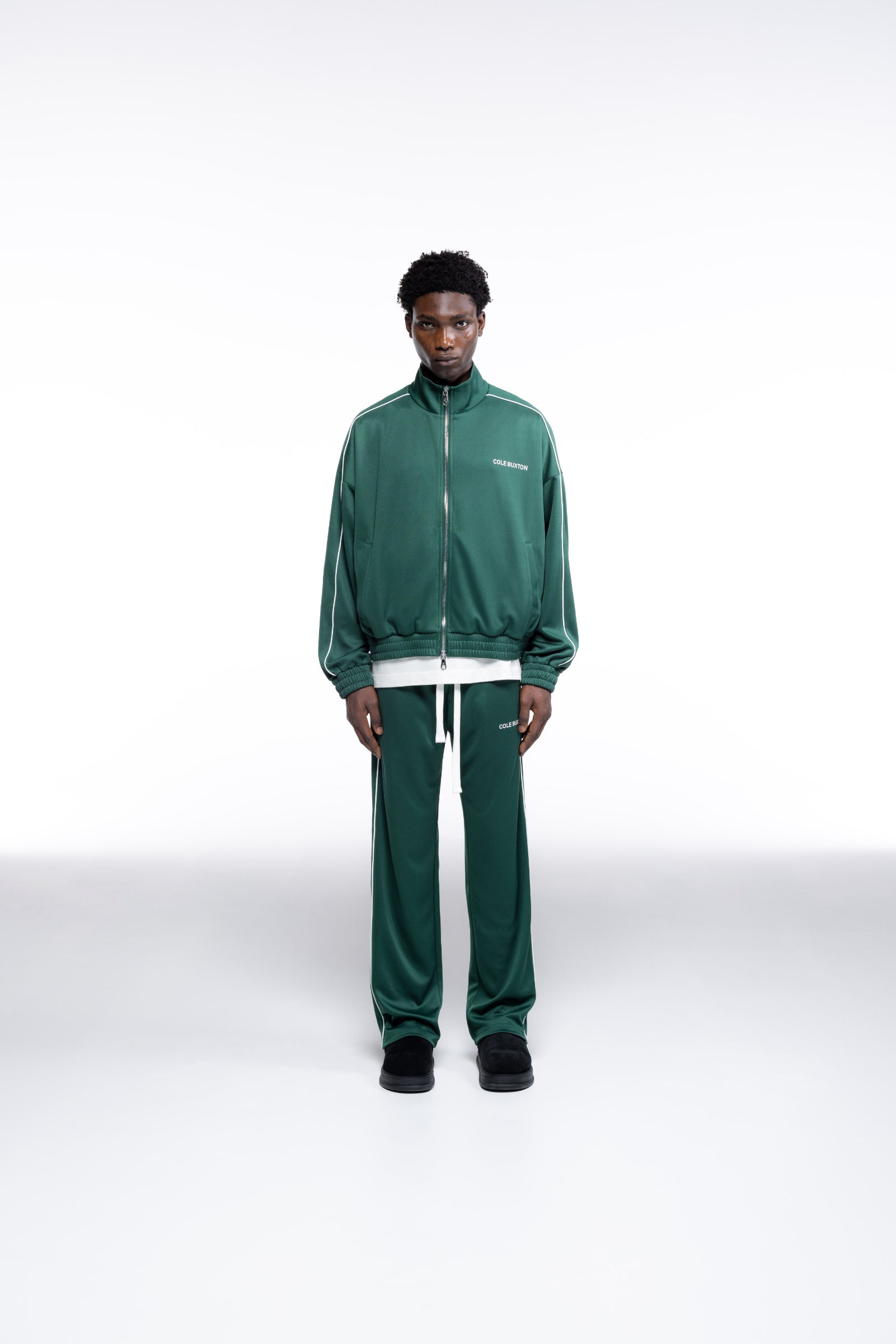 Cole Buxton | Piped Track Pants | Mens | Forest Green