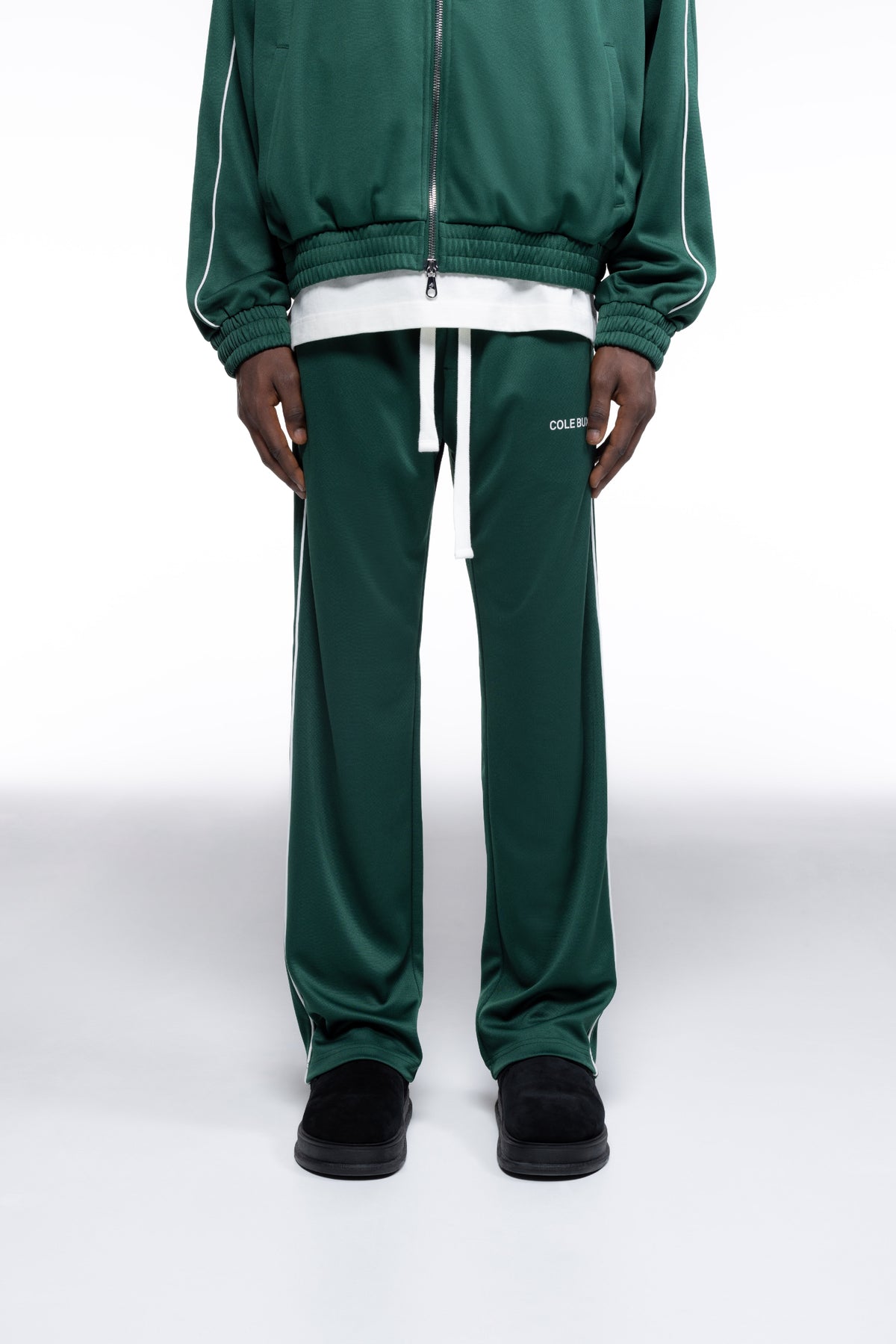 Cole Buxton | Piped Track Pants | Mens | Forest Green