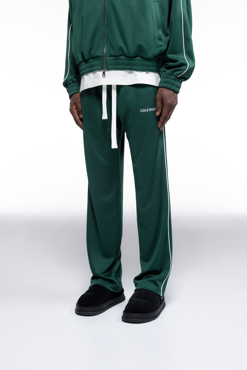 Cole Buxton | Piped Track Pants | Mens | Forest Green