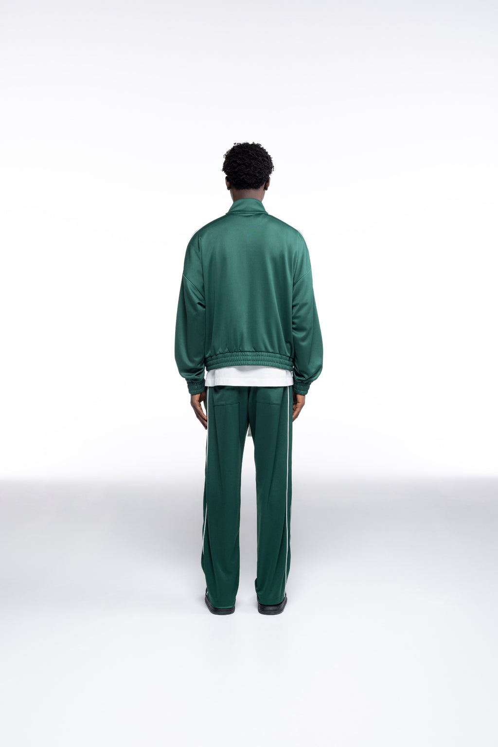 Cole Buxton | Piped Track Jacket | Mens | Forest Green