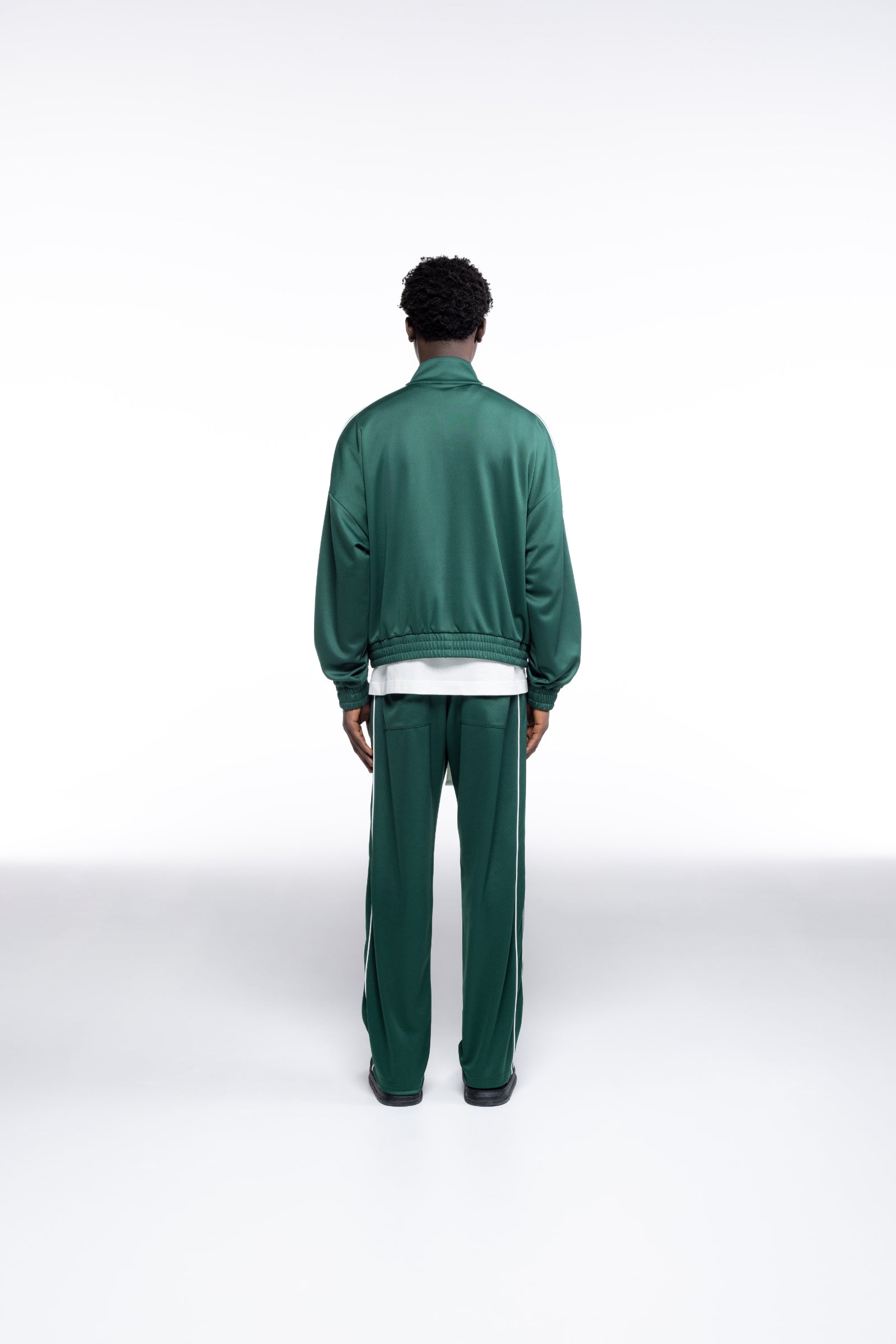 Cole Buxton | Piped Track Jacket | Mens | Forest Green