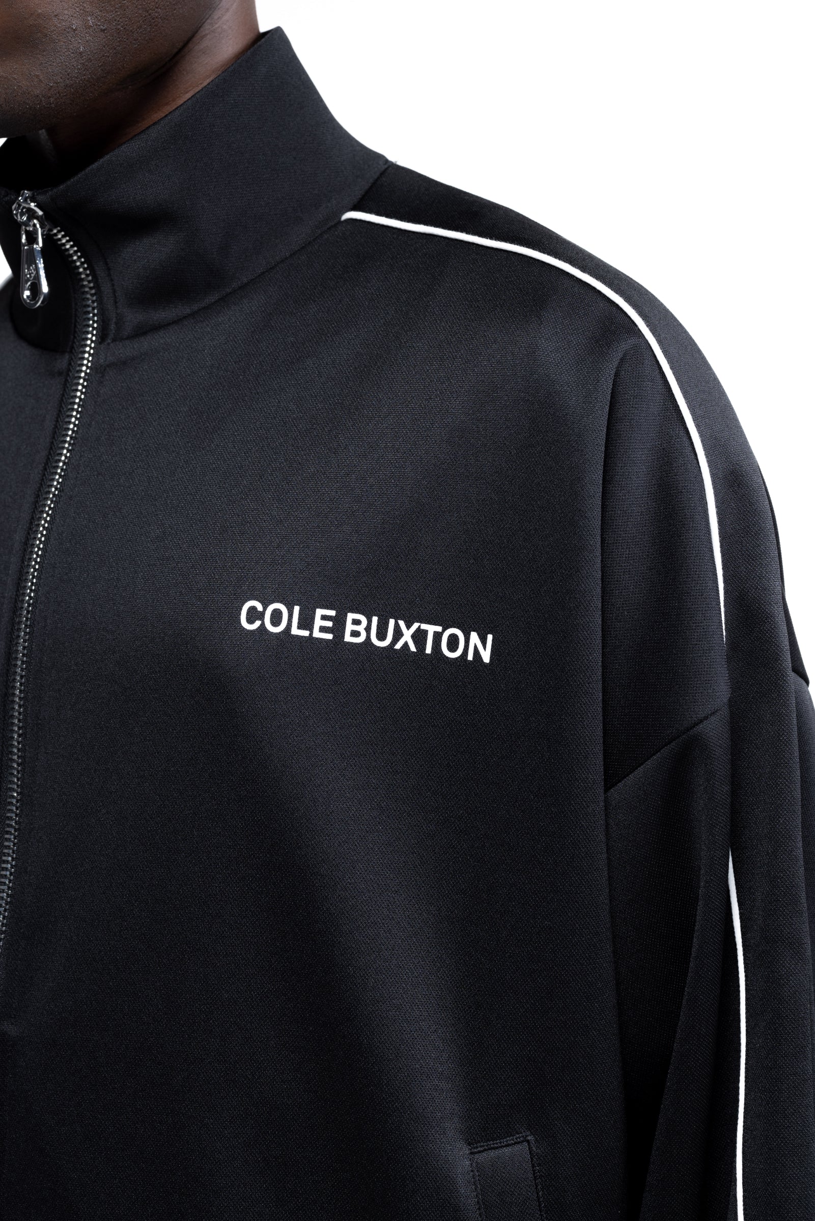 Cole Buxton | Piped Track Jacket | Mens | Black