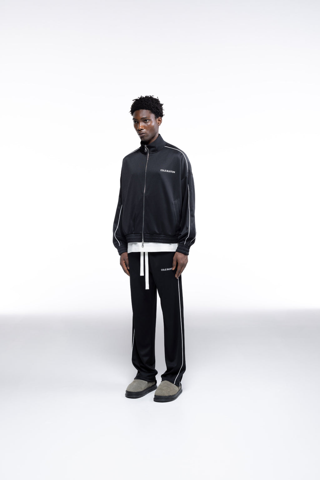 Cole Buxton | Piped Track Jacket | Mens | Black