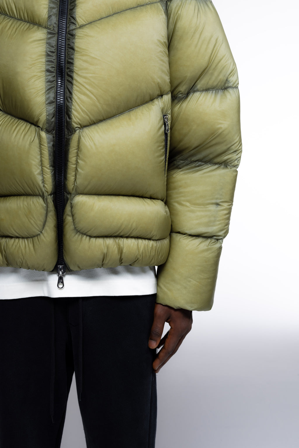 Cole Buxton | Translucent Taped Down Jacket | Mens | Khaki